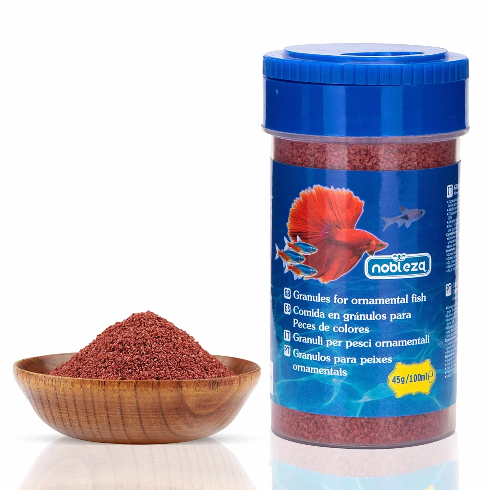 Nobleza Pokarm dla małych ryb wolno tonący miękki granulat 45 g/100 ml