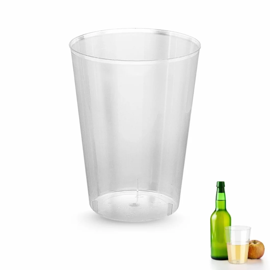 PARENCE.- Zestaw 10 kubków wielokrotnego użytku po 500 ml – Sztywne kubki wykonane z PP wolnego od BPA | Duże, wytrzymałe soczewki | Wielokrotnego użytku, zmywalny, odpowiedni na wakacje