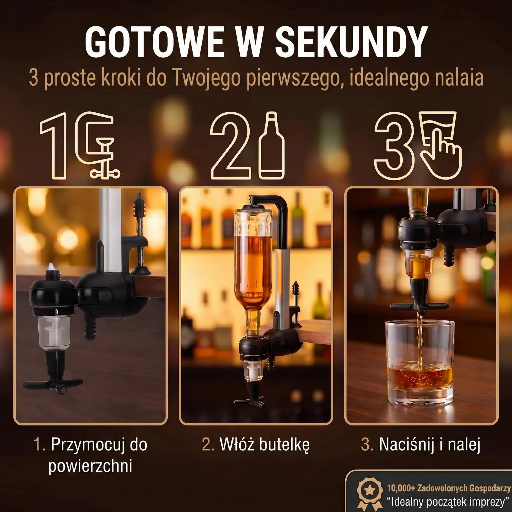 Bar-Butler do napojów spirytusowych, uchwyt na butelki z napojami, dozownik 4cl, dozownik do napojów, uchwyt na butelki, porcjowanie napojów