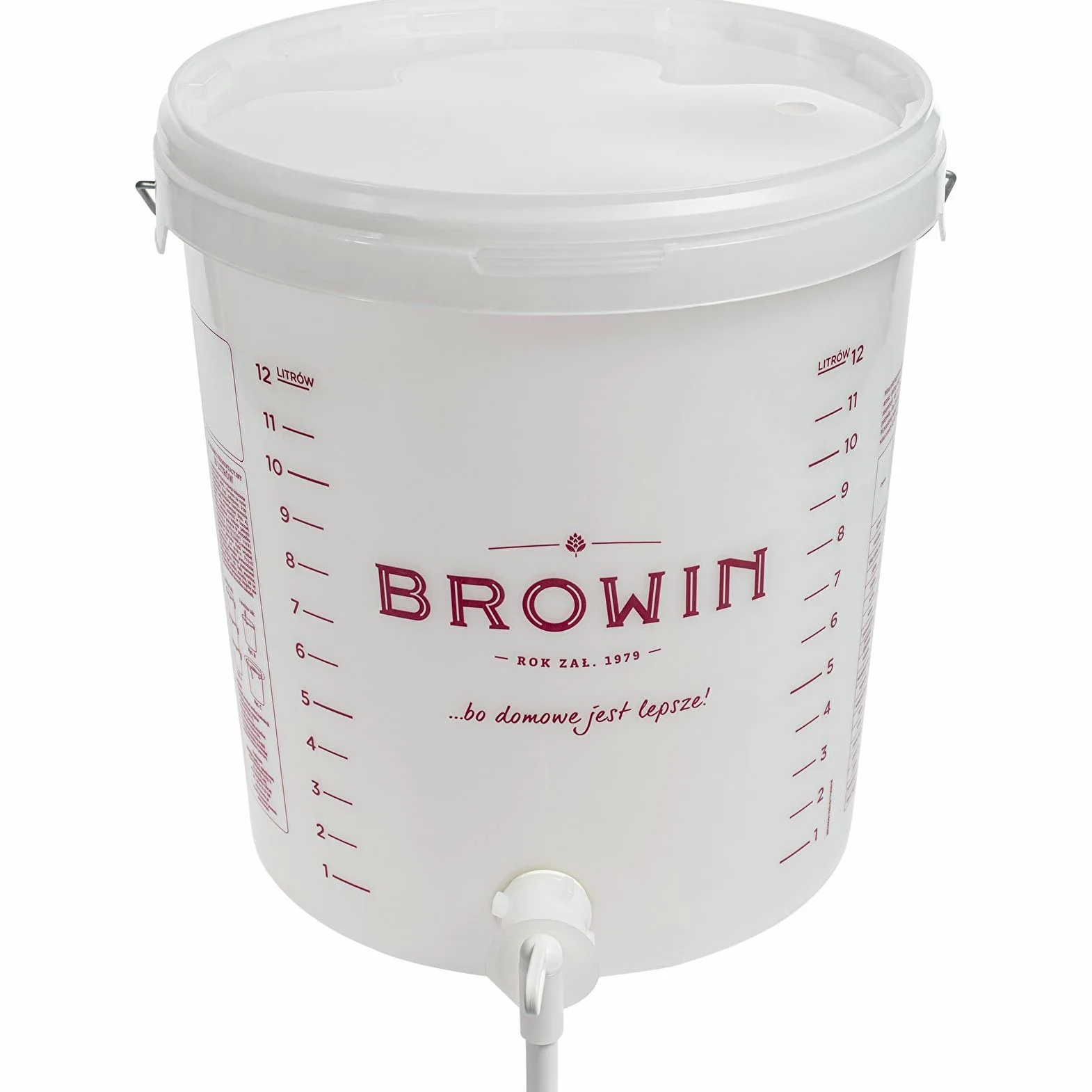 Browin Pojemnik fermentacyjny, tworzywo sztuczne, biały, 15 l