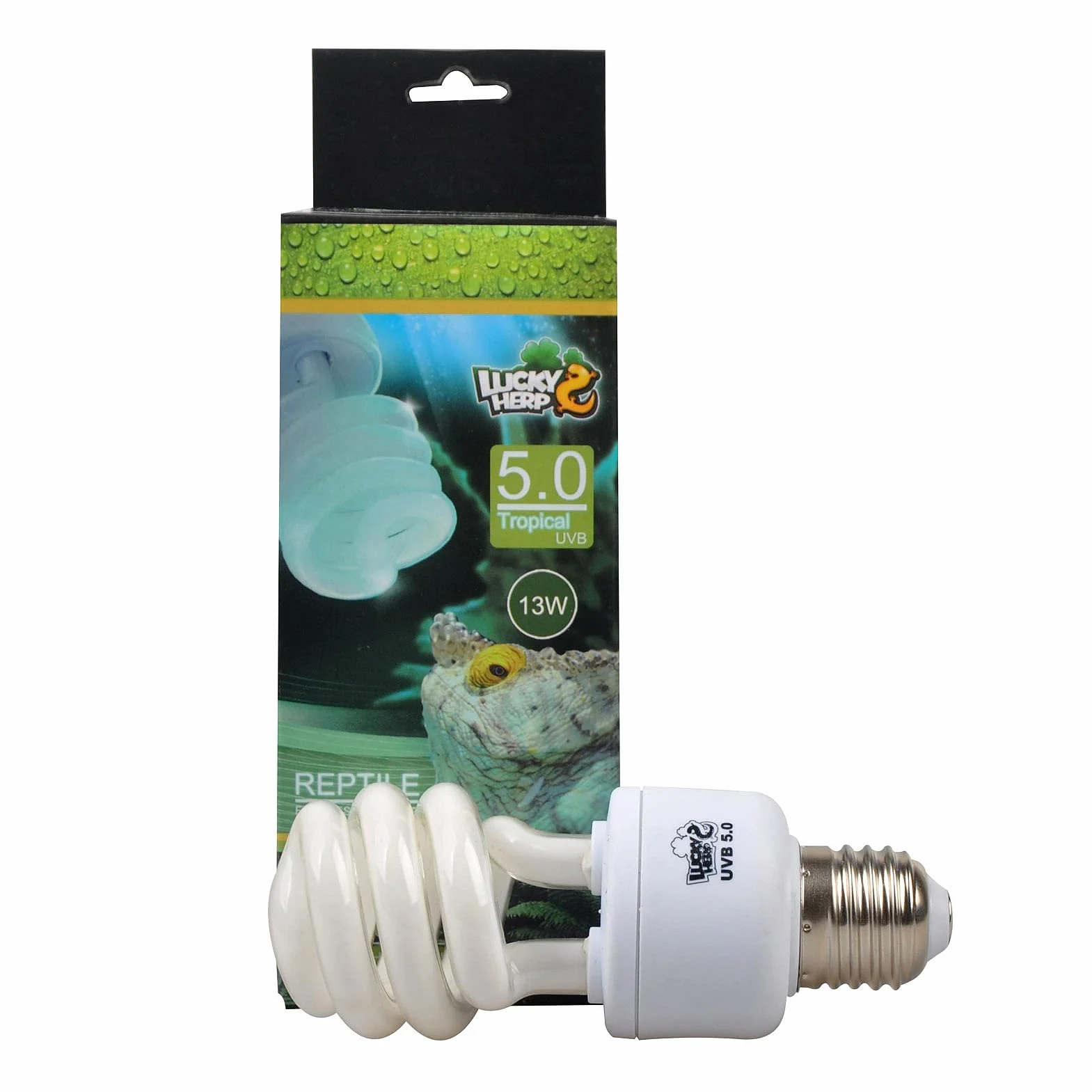 Lucky Herp Reptile kompaktowa fluorescencyjna żarówka UVA UVB 5.0, dostępna 13 W, 26 W (13 W)