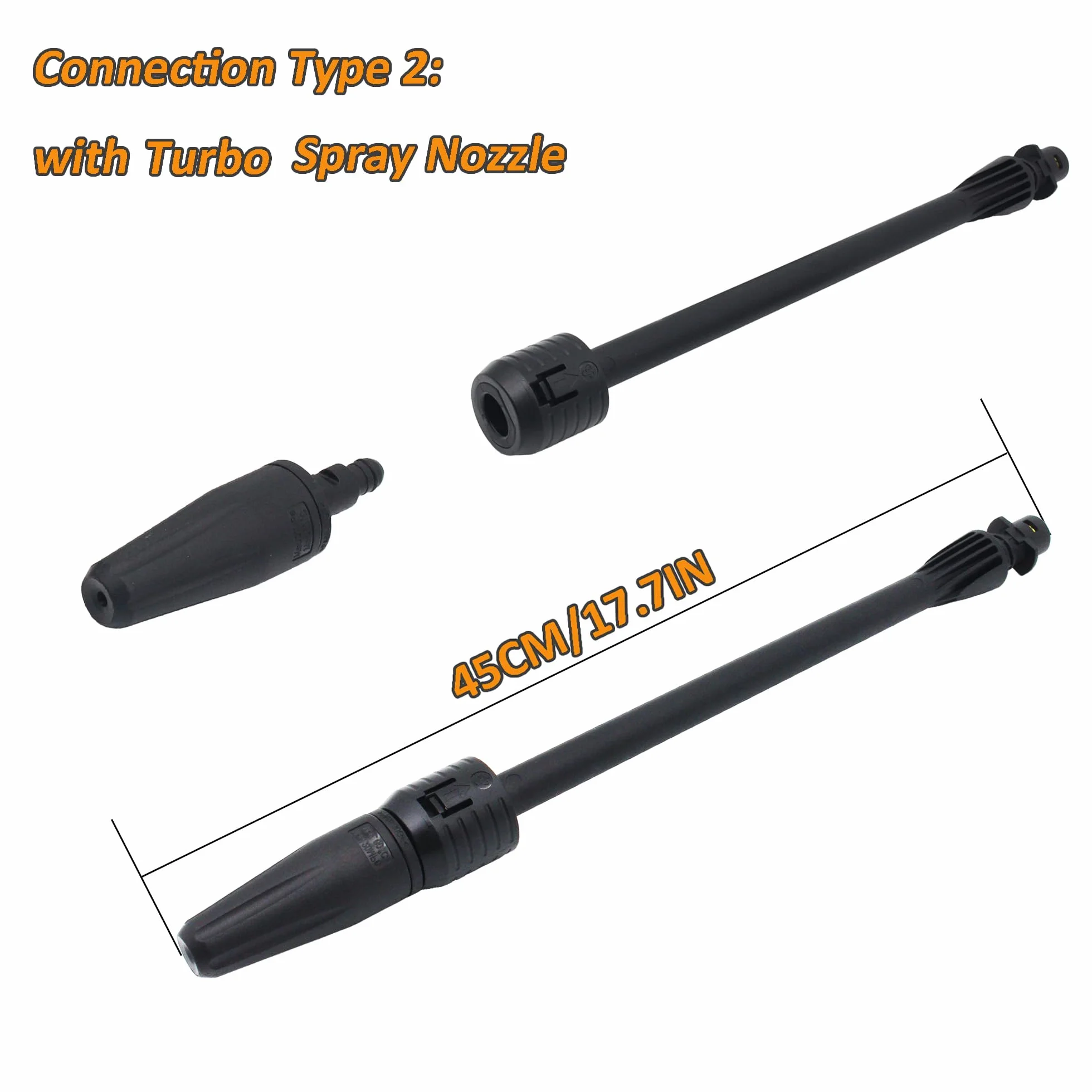 Dirt Blaster Lanca do Karcher K2, K3, K4, K5, K6, K7, Dirt Blaster, kompatybilna z myjką ciśnieniową Karcher / Lavor / Parkside, dysza wirnika dmuchawy brudu, regulowana lanca Power Jet