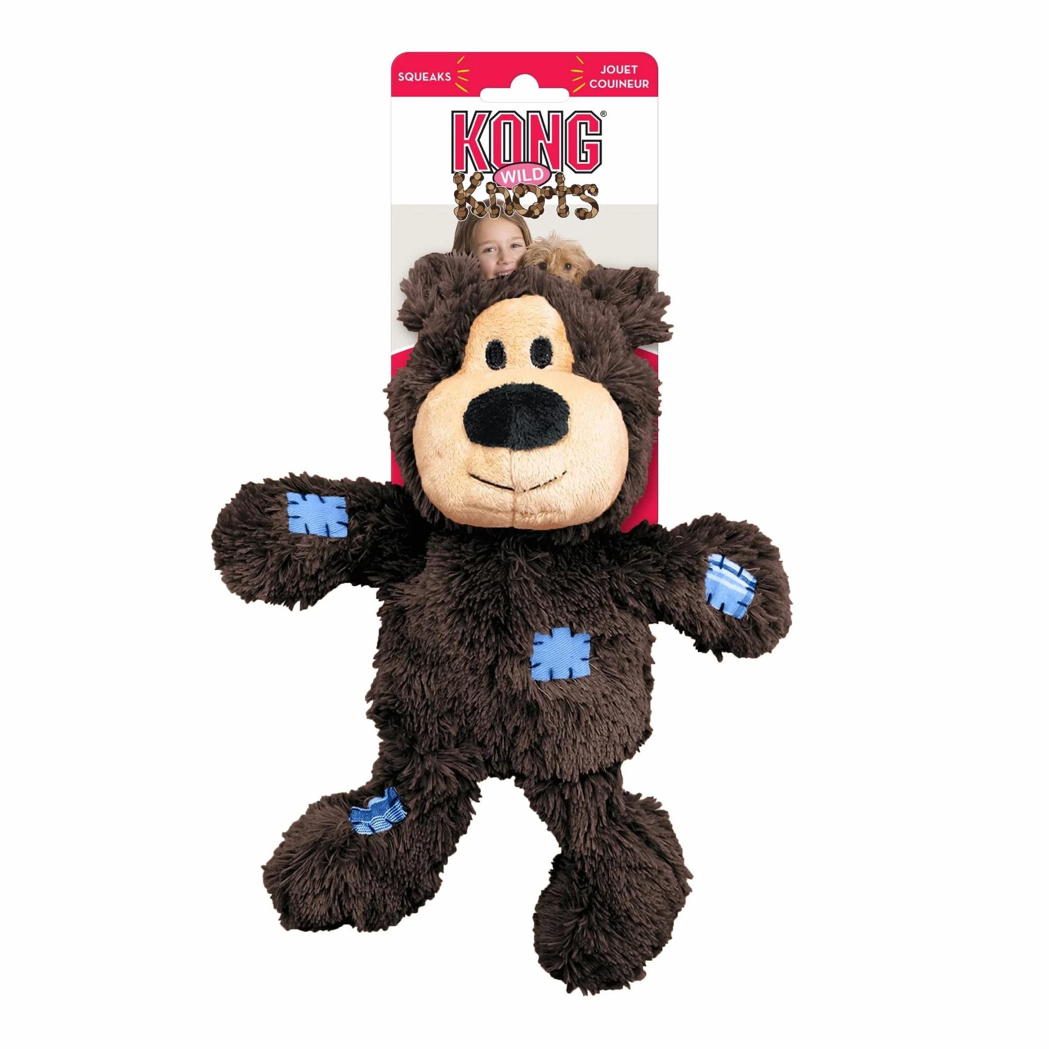 KONG Wild Knots Bear dla średnich i dużych psów z minimalną wyściółką