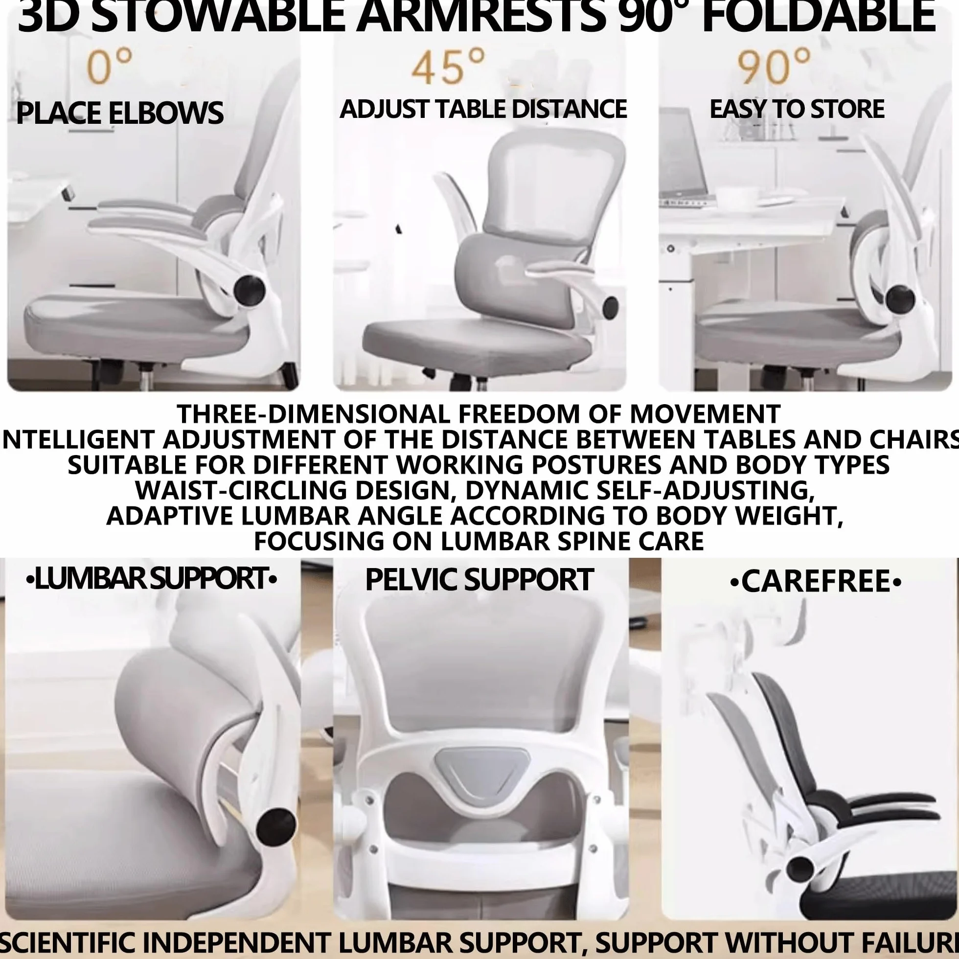 Ergonomiczne krzesło biurowe dla graczy z regulowanym zagłówkiem 3D, oparcie z siatki, zdejmowany wieszak na ubrania, obrotowy pochylenie, idealny do pracy studyjnej i biura kierowniczego, czarny