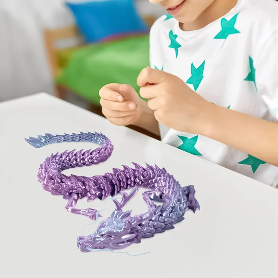 Rzeźba smoka z kryształu Alnicov 3D do akwarium