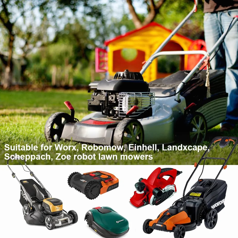 HOTUT Ostrza do kosiarek i robotów, 30 wymiennych ostrzy tytanowych, robot kosiarka ze stali nierdzewnej ze śrubami (3,6 k/0,9 mm), do Worx, Robomow, Landxcape, Scheppach, Zoef Automower, Złoto