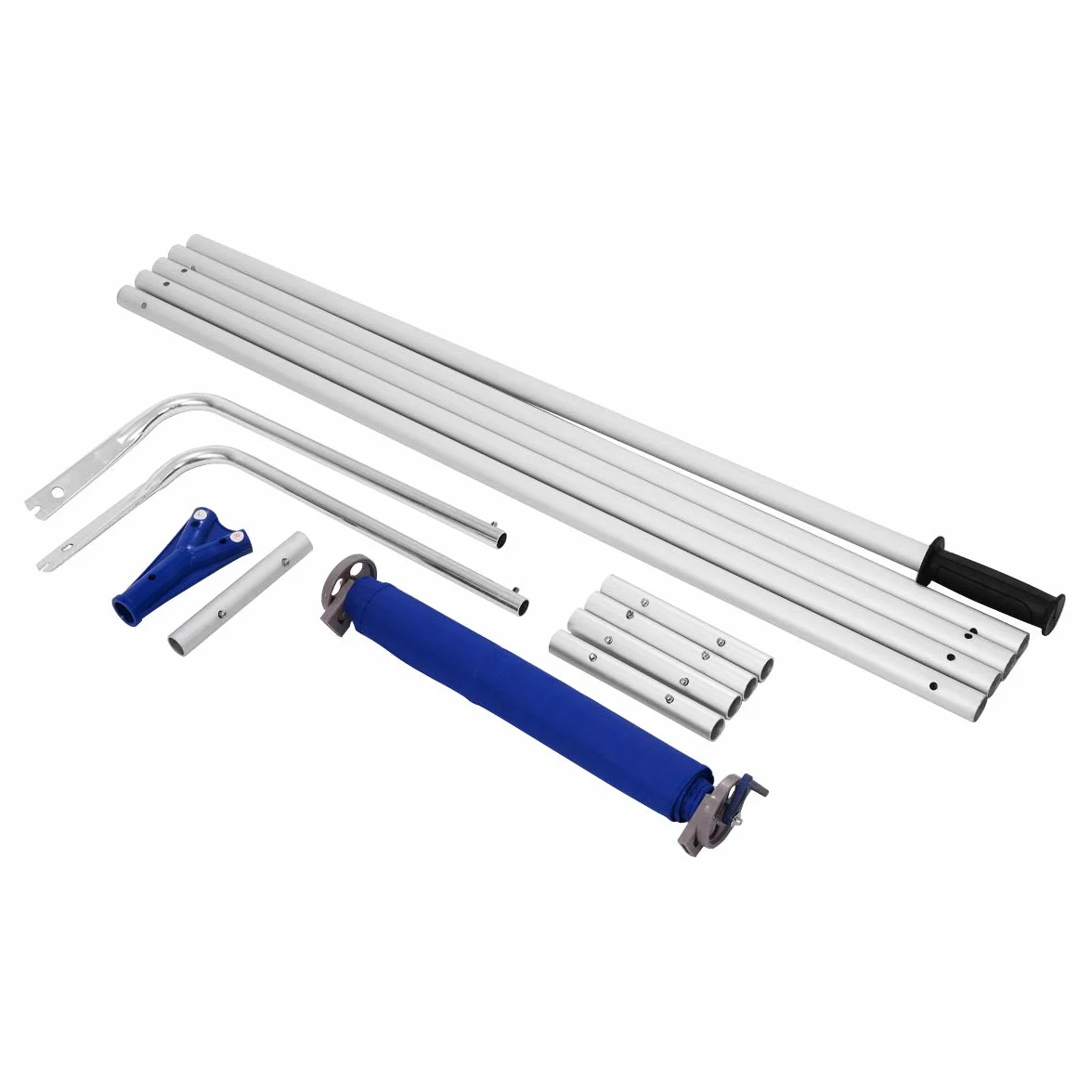 GOPLUS Grabie dachowe, 661 cm, z wysuwanymi rurami aluminiowymi, zjeżdżalnia z tkaniny Oxford i antypoślizgowym uchwytem, grabie dachowe, do usuwania śniegu i mokrych liści, PQ4169DE