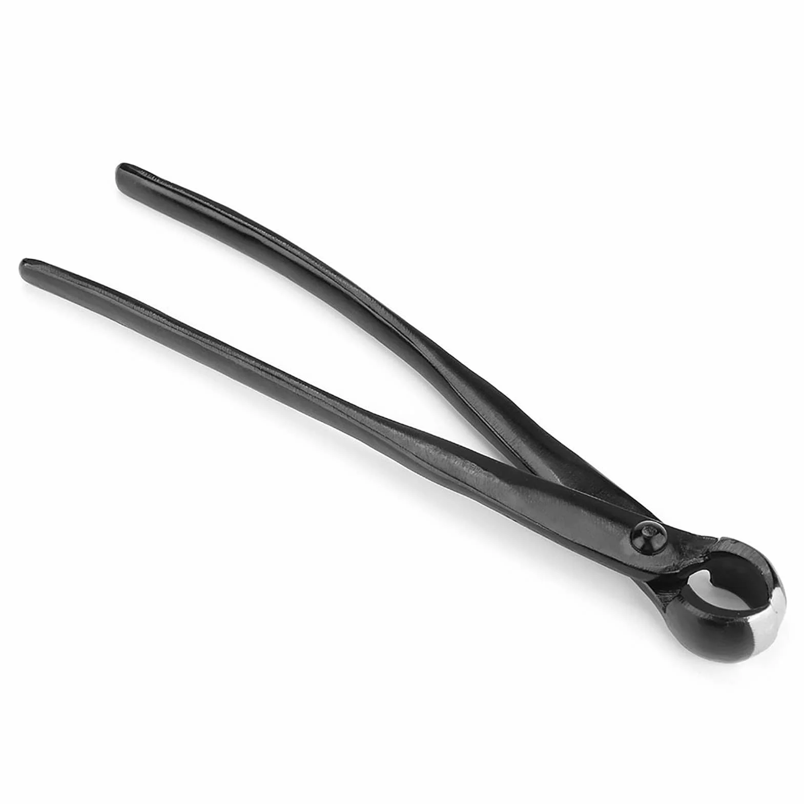 Zerodis Bonsai Bud Tong Bonsai Tool Gardening Cutter Tool For Bonsai Garden Professional Manganese Steel Alloy Professional Round Edge (Black)