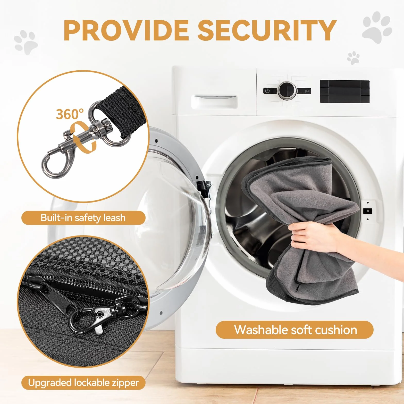 Petsfit Torba dla psa, samolot, 55 x 40 x 23 cm, torba transportowa dla psa, kota, bezpieczny transport w samochodzie, samolocie i pociągu, z 2 metodami umieszczenia, L/czarna