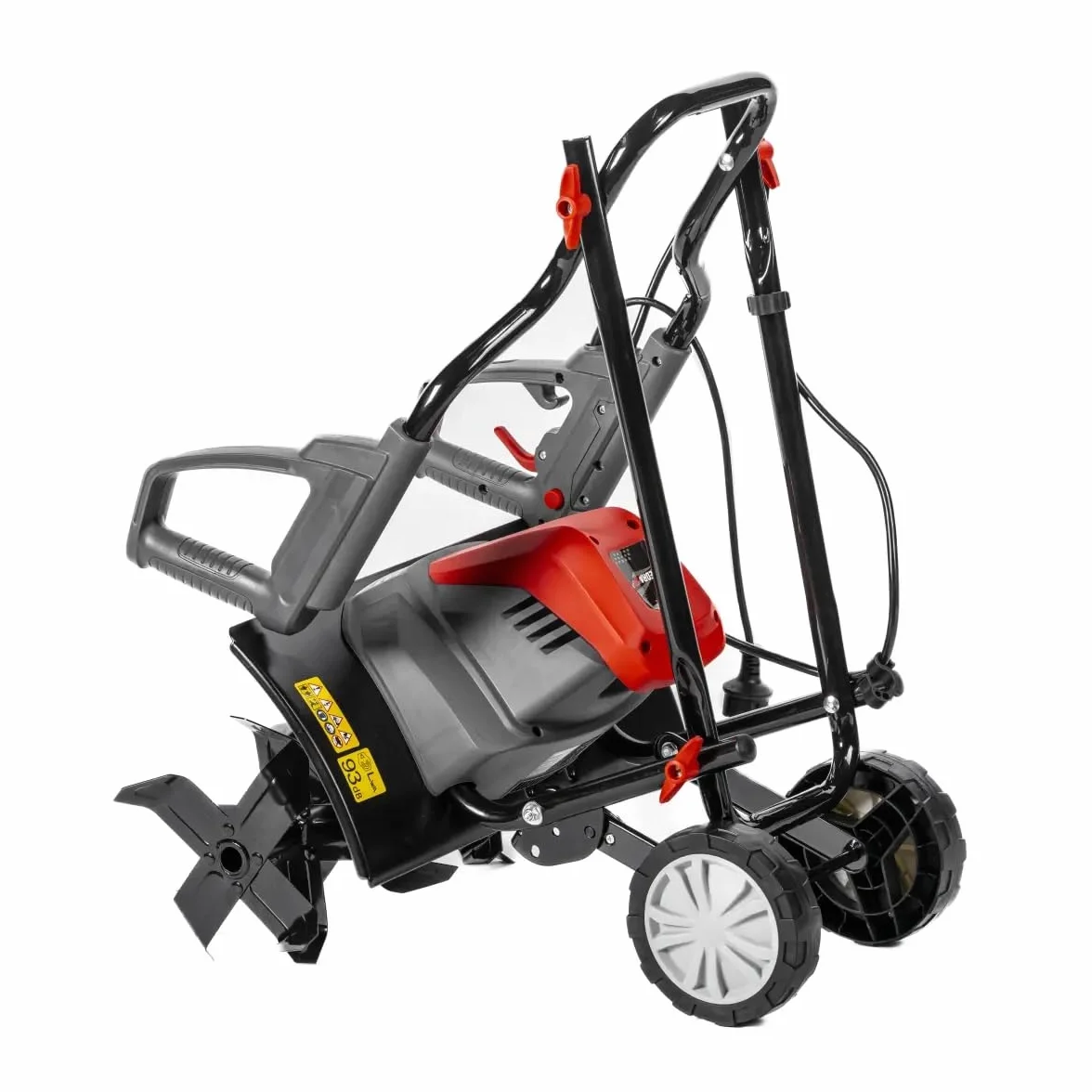 Dedra Elektryczna glebogryzarka ogrodowa o mocy 1500 W, z kołami transportowymi, szerokość robocza 45 cm, waga 13 kg, tworzywo sztuczne, metal, frezarka ogrodowa, konturowany, ergonomiczny uchwyt