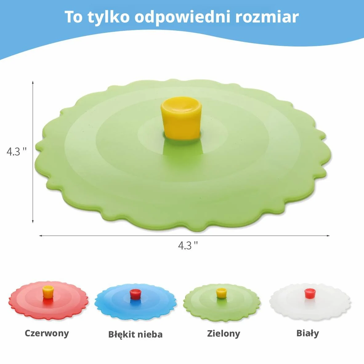 Silikonowe pokrywki na filiżanki (zestaw 4 sztuk), silikonowe pokrywki na filiżanki, kubki, dzbanki do herbaty, elastyczne pokrywki na filiżanki, pokrywki na gorące kubki do kawy i herbaty