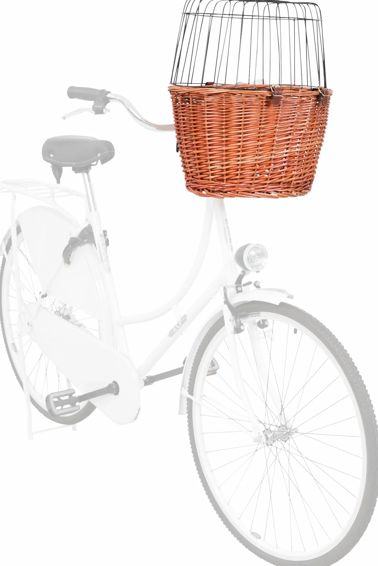 Trixie Przedni kosz rowerowy dla psa 44x48x33 cm naturalny