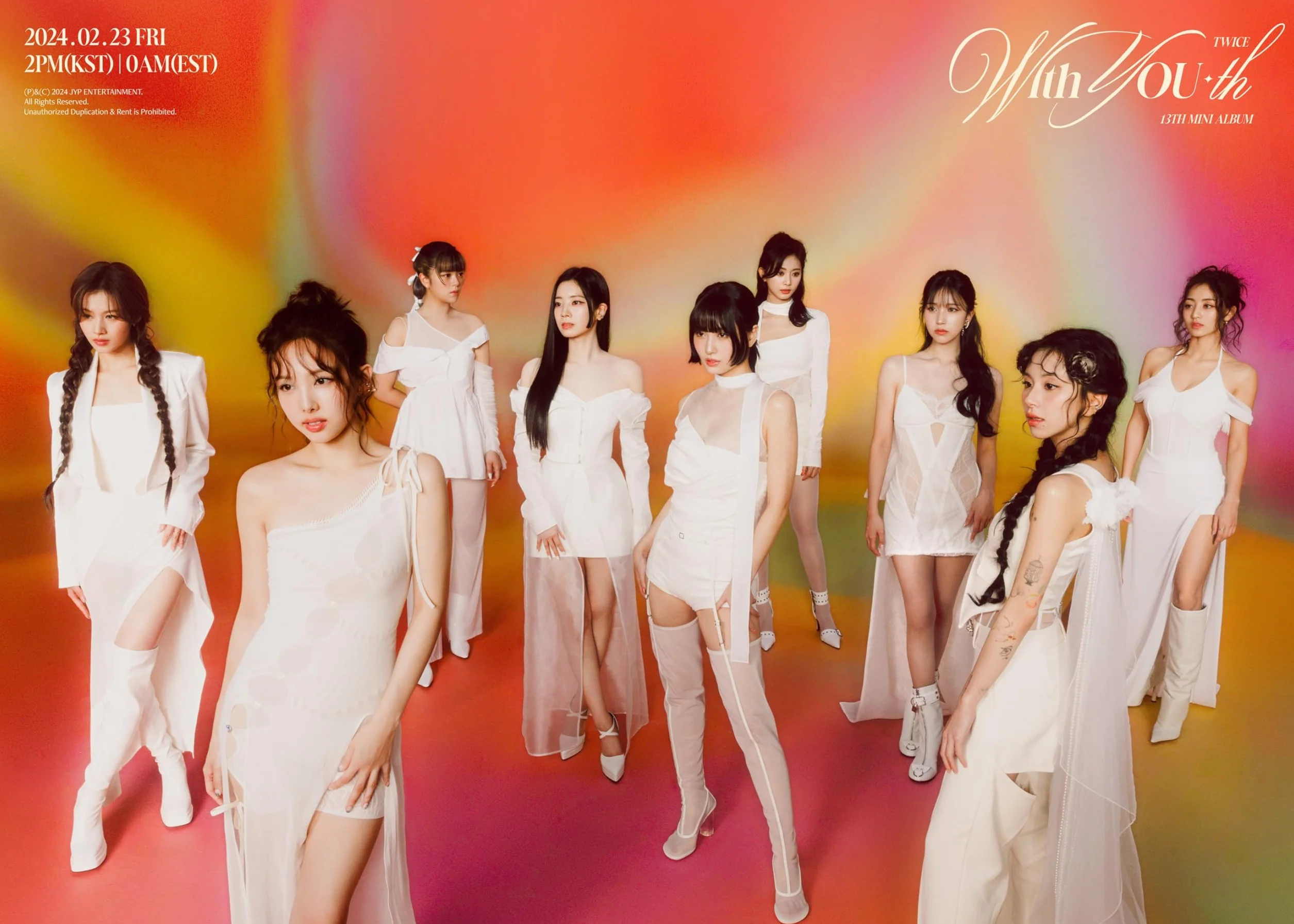 Twice with You-th 13th mini album wersja standardowa płyta CD + plakat z listami + fotoksiążka + fotokartka + 3 zdjęcia + film fotokarta + naklejka + śledzenie uszczelnione TWC (zestaw