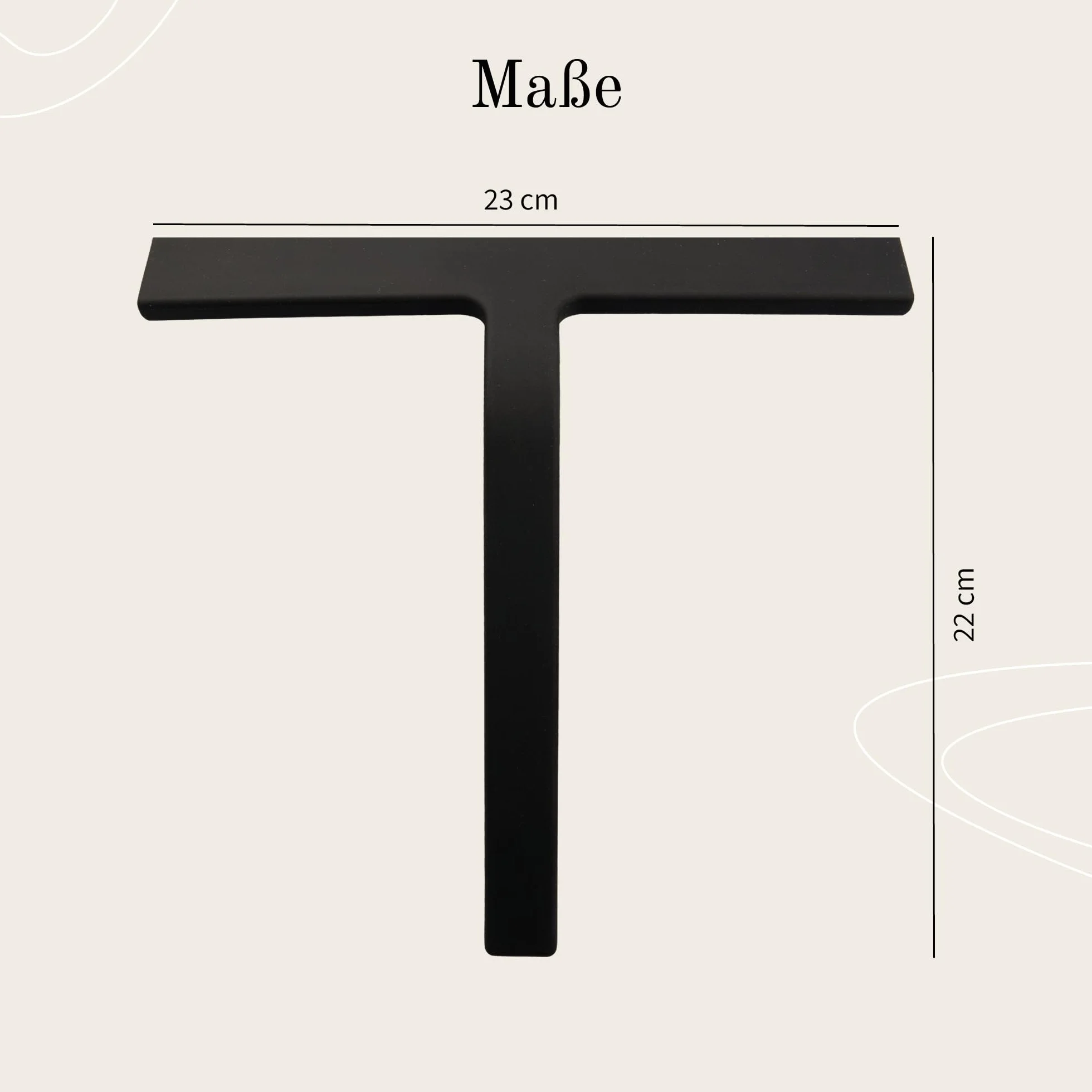 Designfabrik Hamburg Ściągaczka do prysznica | Silikonowy ściągacz do prysznica | Uchwyt ściągaczki do okien bez wiercenia | Nowoczesny design | 23 cm | Czarny