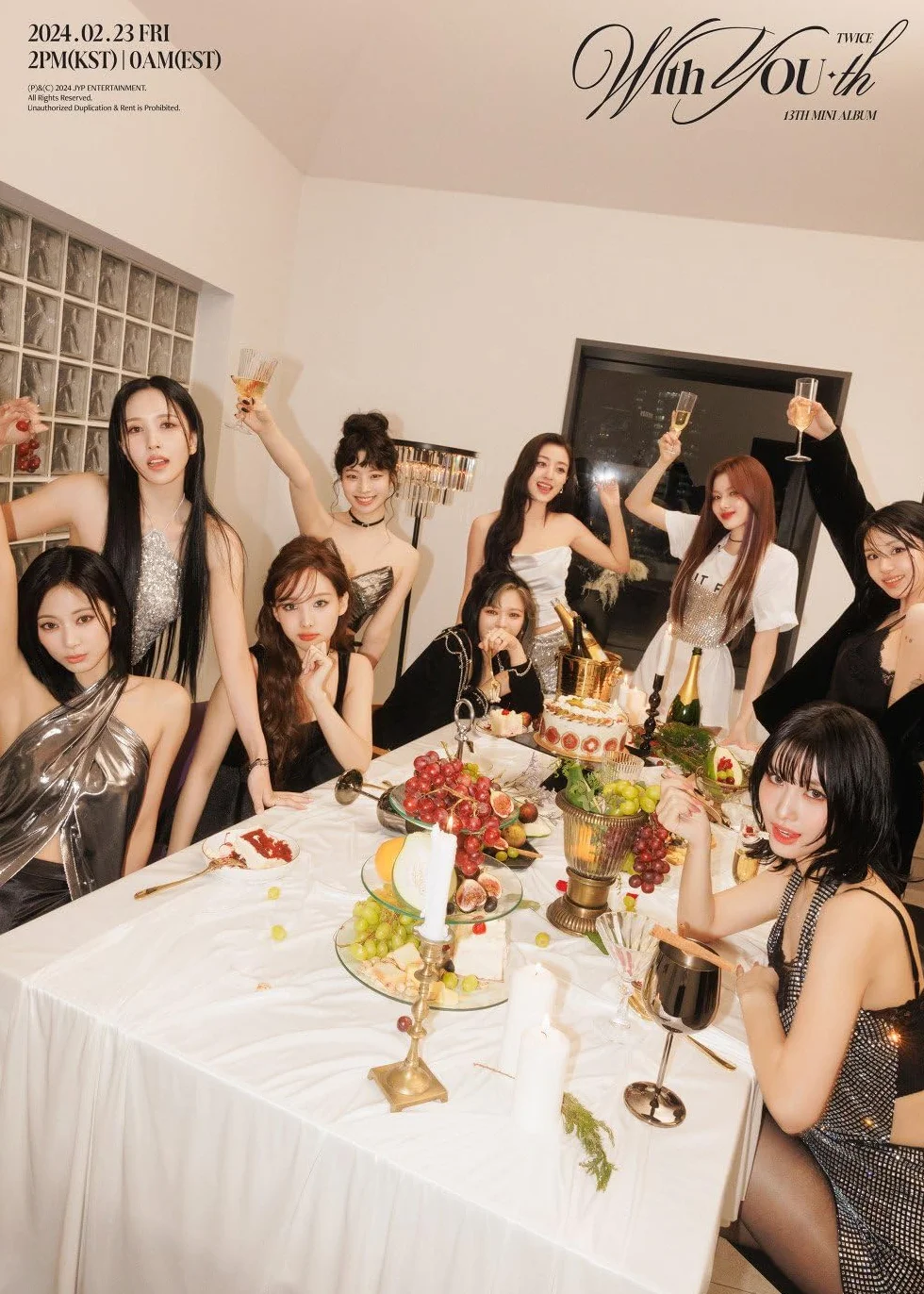 Twice with You-th 13th mini album wersja standardowa płyta CD + plakat z listami + fotoksiążka + fotokartka + 3 zdjęcia + film fotokarta + naklejka + śledzenie uszczelnione TWC (zestaw