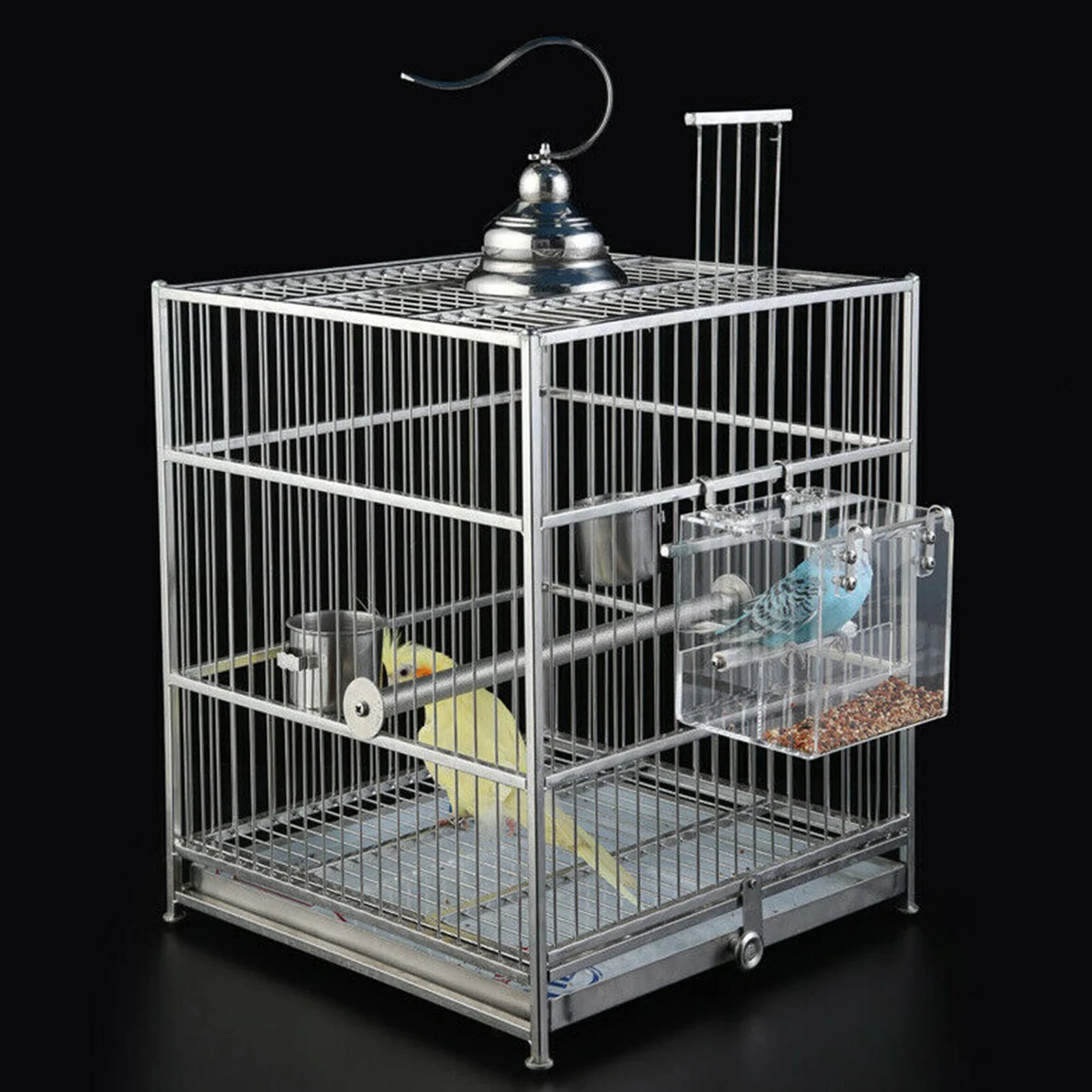 Automatyczny karmnik dla ptaków z akrylu 13 x 13 x 10,9 cm