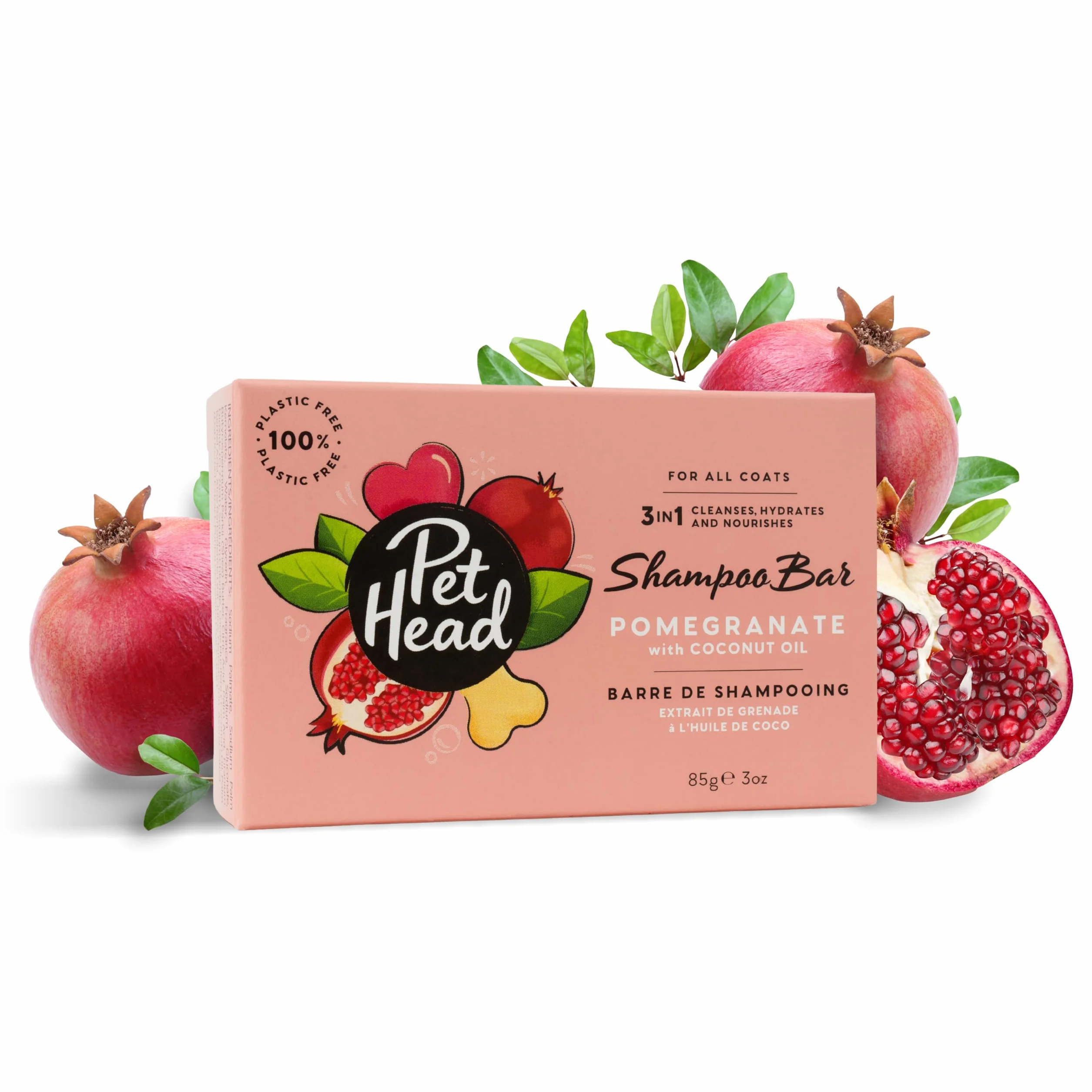 Pet Head Szampon w kostce 85g Oczyszcza Nawilża Odżywia Olej Kokosowy Naturalny Wegański