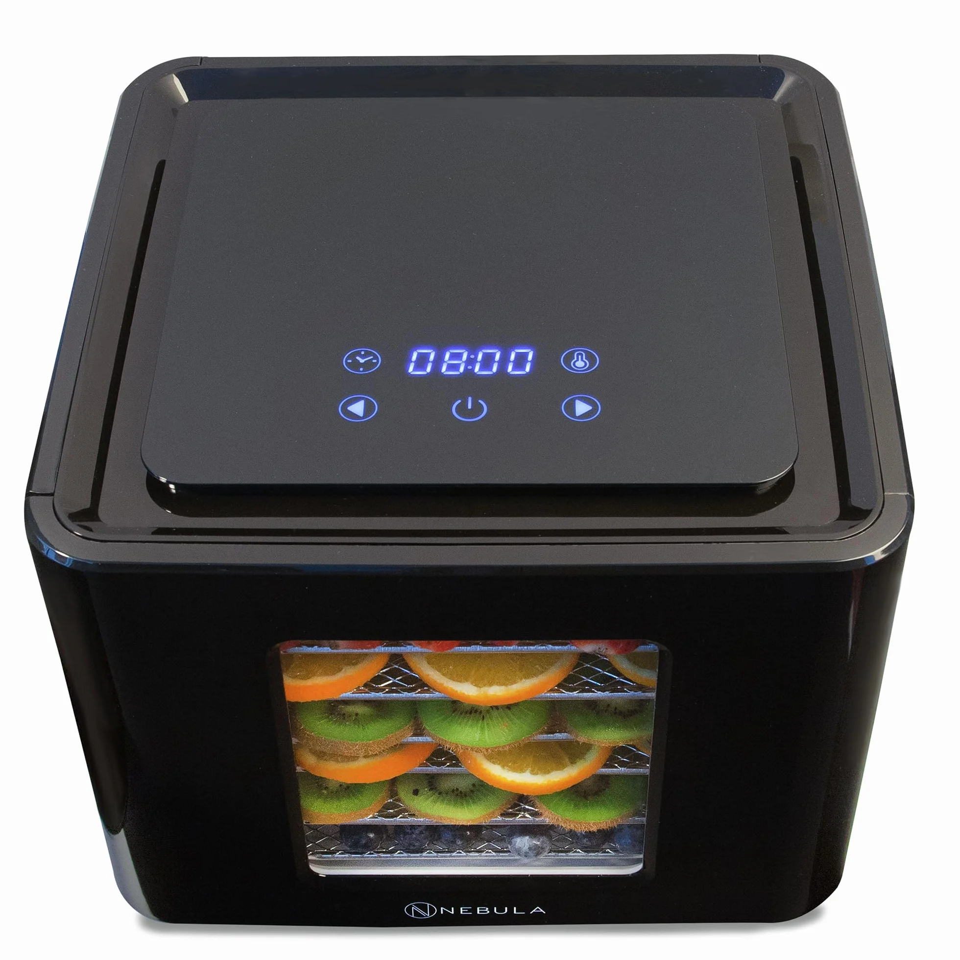 Nebula Dehydrator żywności z 6 tacami ze stali nierdzewnej, Sterowanie dotykowe LED, Regulowana temperatura 35-70C, 48-godzinny timer, Suszarka do żywności dla, Owoce, Veg, Mięso, Grzyby, Zioła