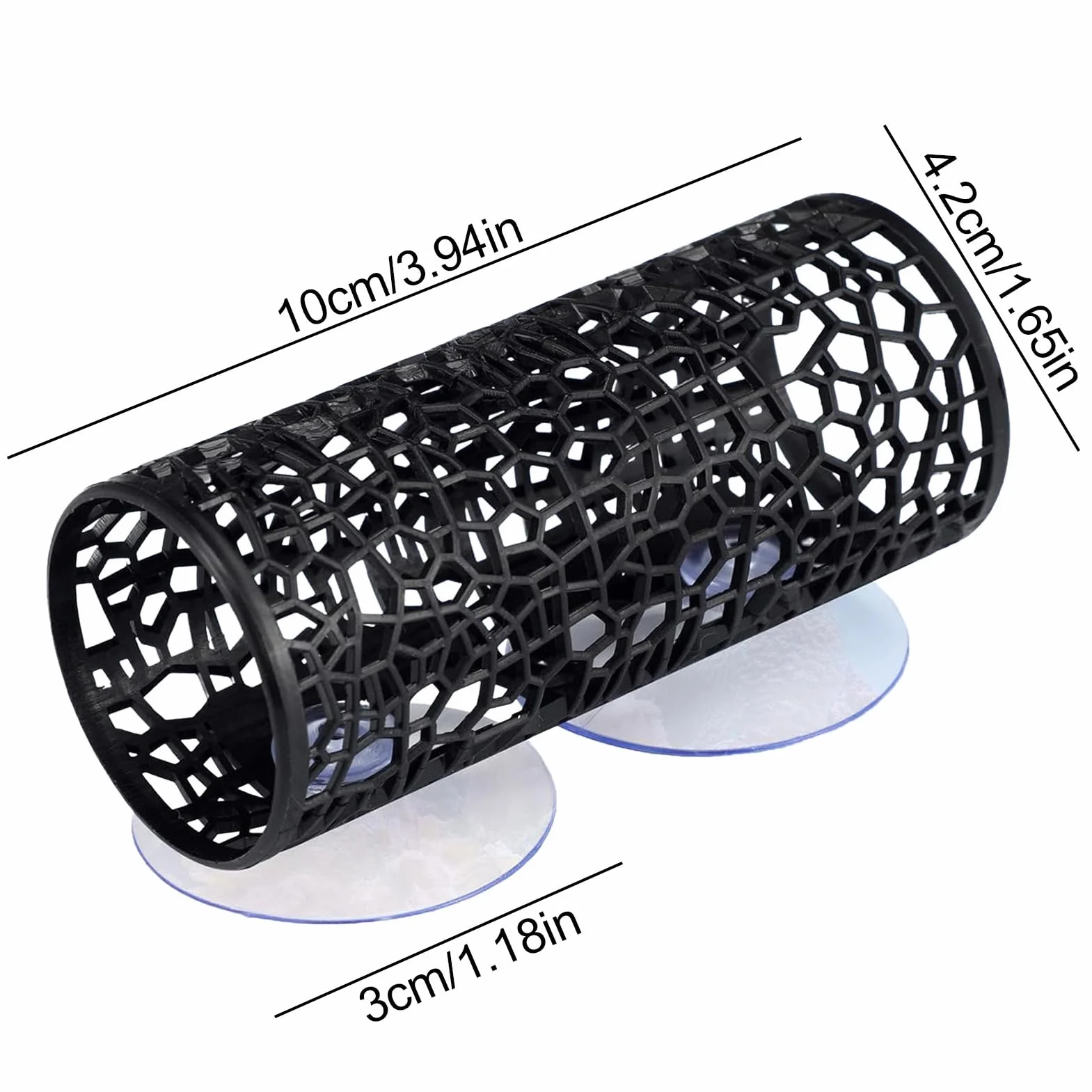 Fish Tank Tunnel Decor Betta Suction Tunnel Hollow Resting Shelter Aquatic Habitat Decoration for Cichlids Crayfish Betta Aquarium