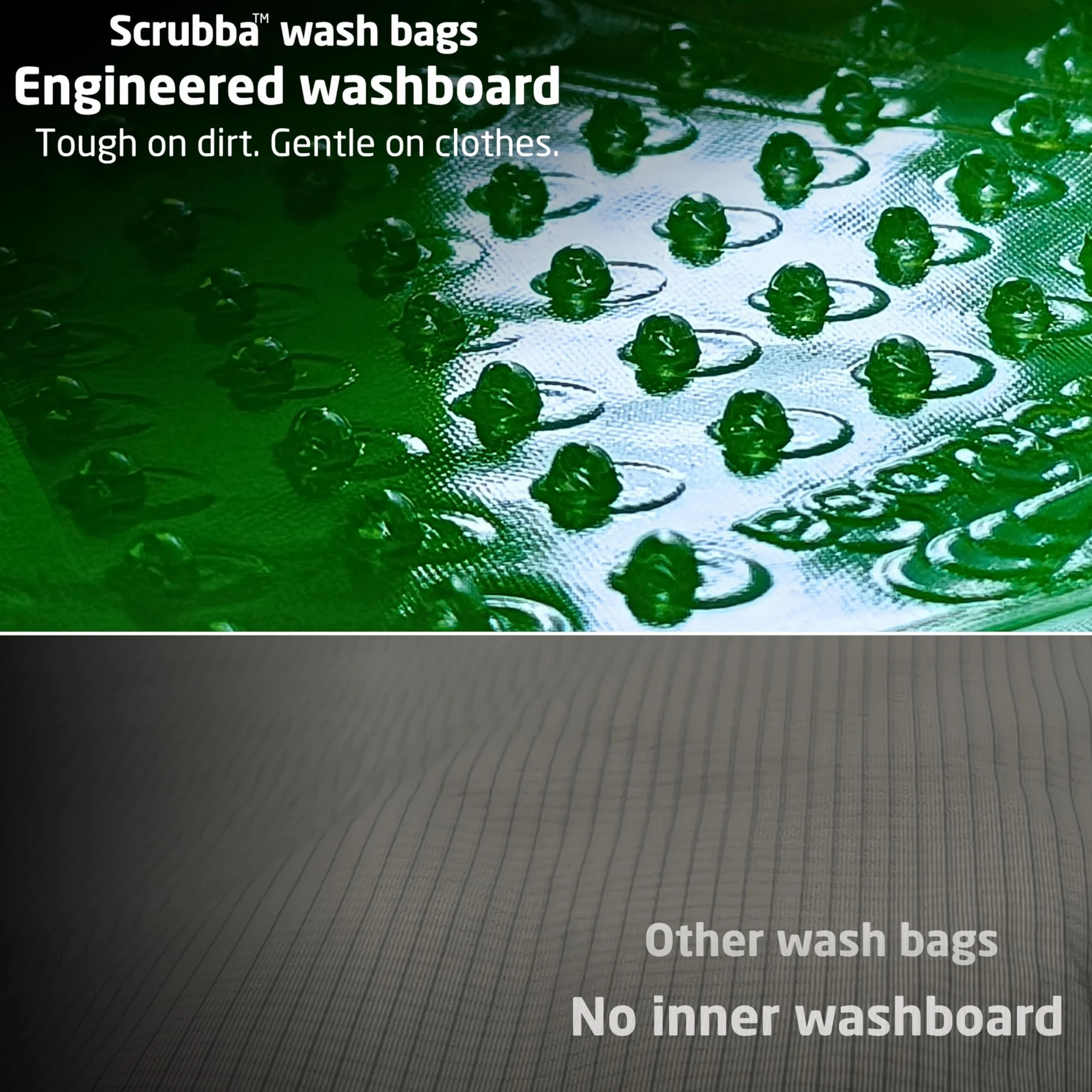Scrubba Toplader Wash Bag 2.0 – pralka kempingowa – torba na pranie i worek do prania, zielona