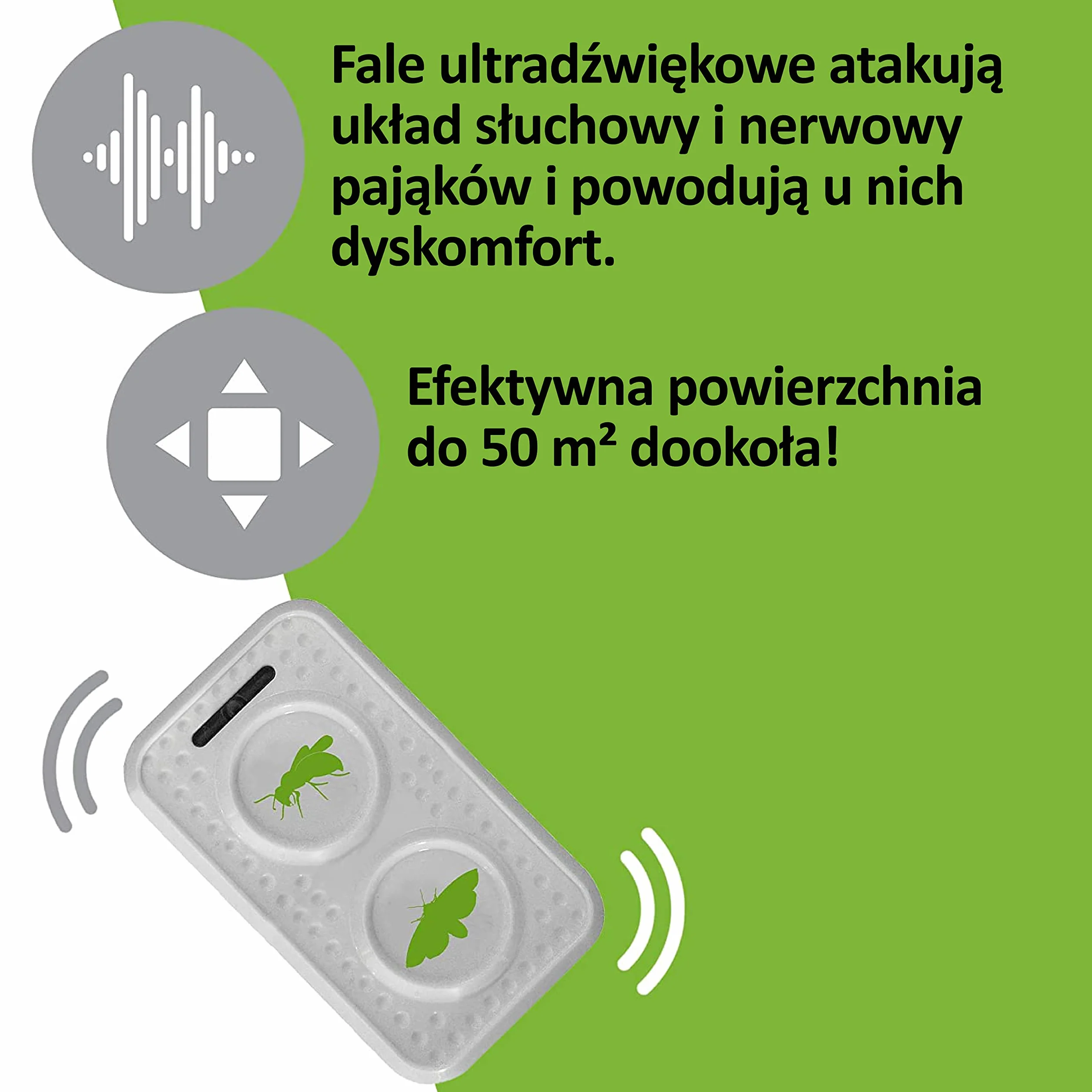 ISOTRONIC ochrona przed osami, odstraszanie moli, odstraszanie os dzięki ultradźwiękom i zmiennej częstotliwości, ochrona przed molami | 1 sztuka
