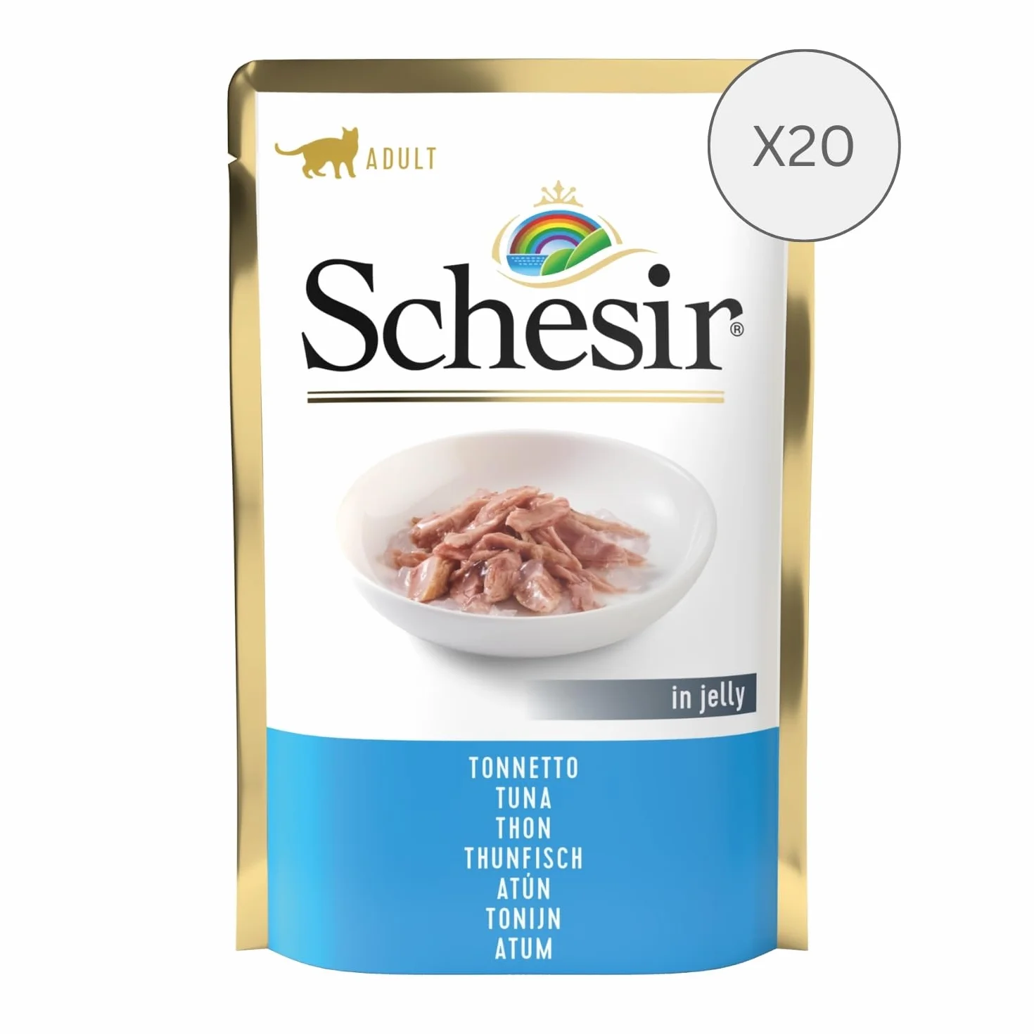 Schesir Cat Jelly tuńczyk karma mokra galaretka 20 x 85 g