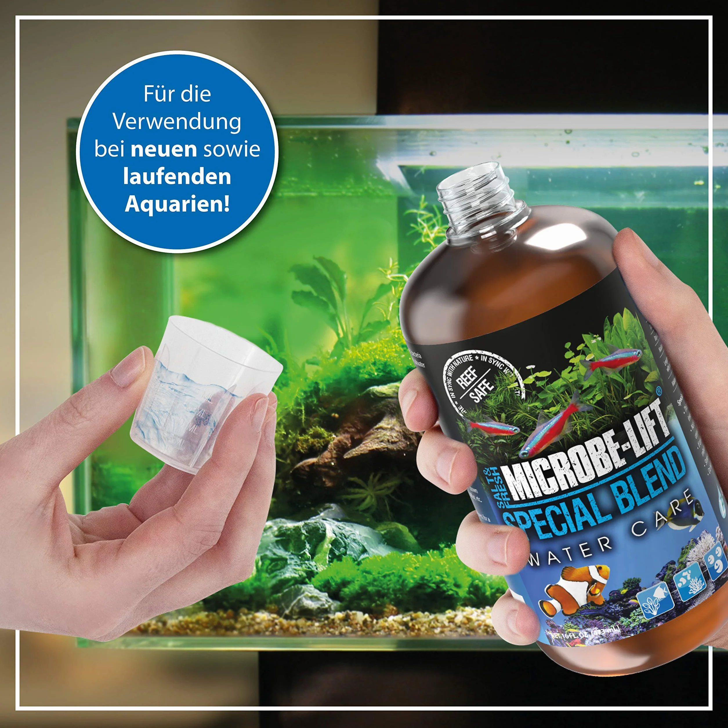 MICROBE-LIFT Special Blend – wysoce aktywne bakterie do akwarium słodkiej i morskiej, 251 ml