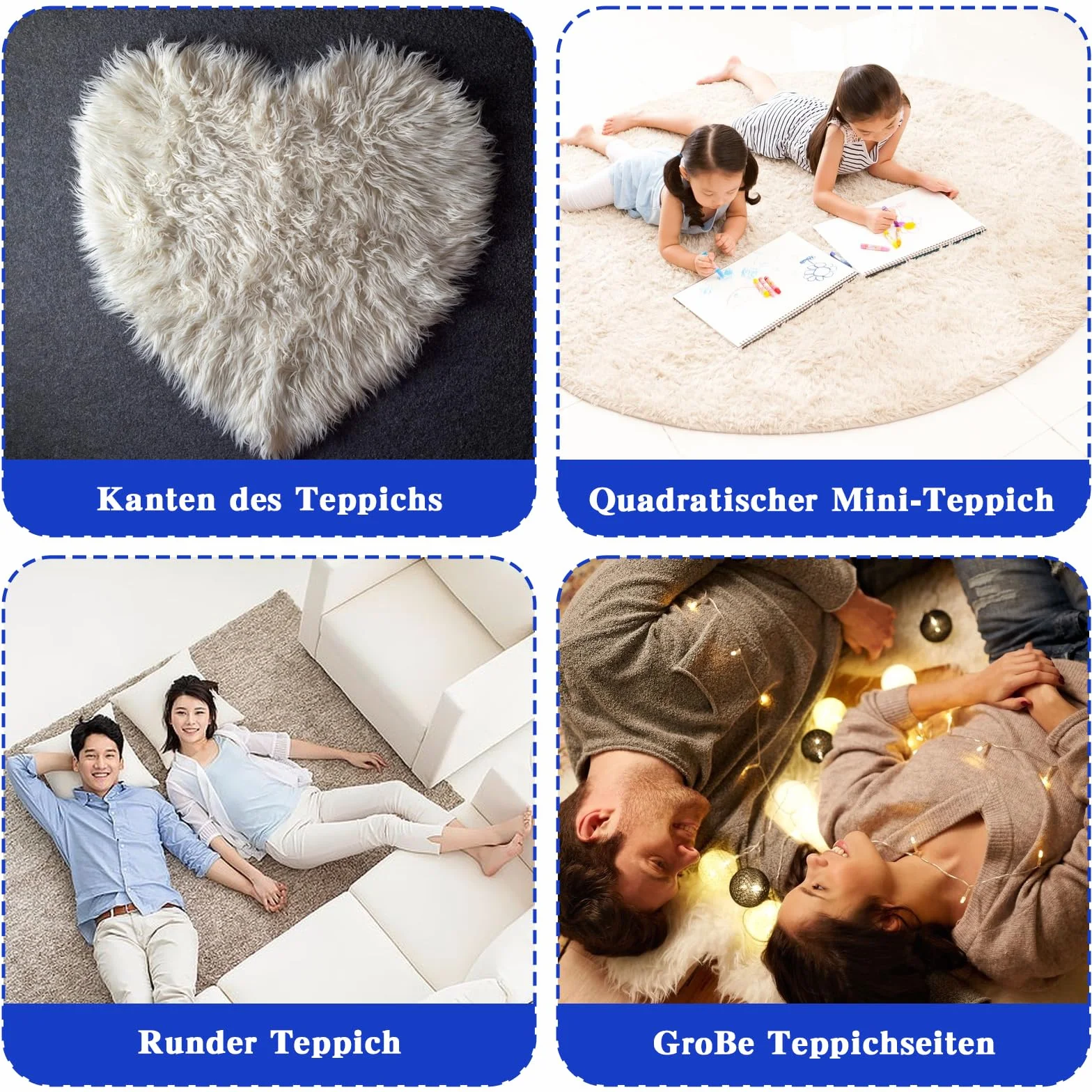 Yuanchu Mata antypoślizgowa do dywanu, 8 szt., podkładki antypoślizgowe, 9,7 x 8 cm, nadaje się do prania i wielokrotnego użytku, antypoślizgowa podkładka pod dywan, szuflady, półki
