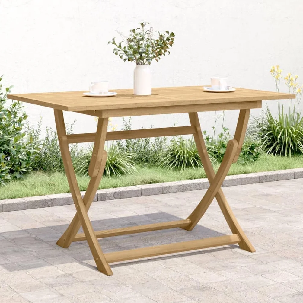 vidaXL Składany stół ogrodowy, 120x70x75 cm, lite drewno akacjowe, stół do ogrodu, stol do ogrodu, drewniany stół do ogrodu, stol ogrodowy