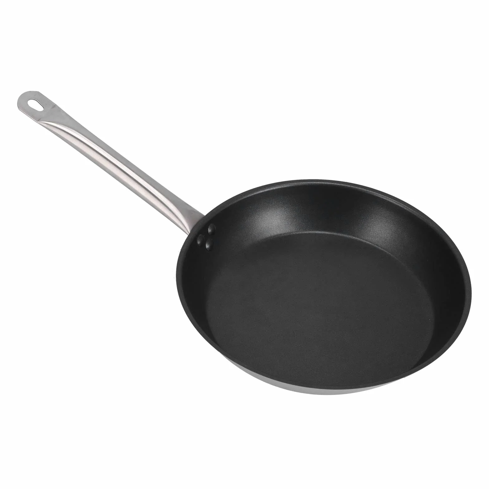 Patelnia ze Stali Nierdzewnej Nieprzywierająca Patelnia do Smażenia 30 Cm 11,8 Cala Stal 304 z Pojedynczym Uchwytem do Omletów i Naleśników Indukcyjnej Gazowej Kuchenki Elektrycznej Kuchnia