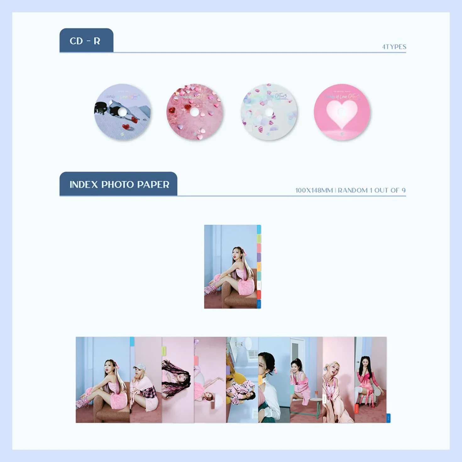 TWICE - THE 3RD ALBUM [Formuła miłości: O+T = < 3] (wersja eksplozji) fotoksiążka + CD-R + papier fotograficzny indeksowy + dowody tożsamości naukowców + naklejka D.I.Y + zdrapka złamana karta +