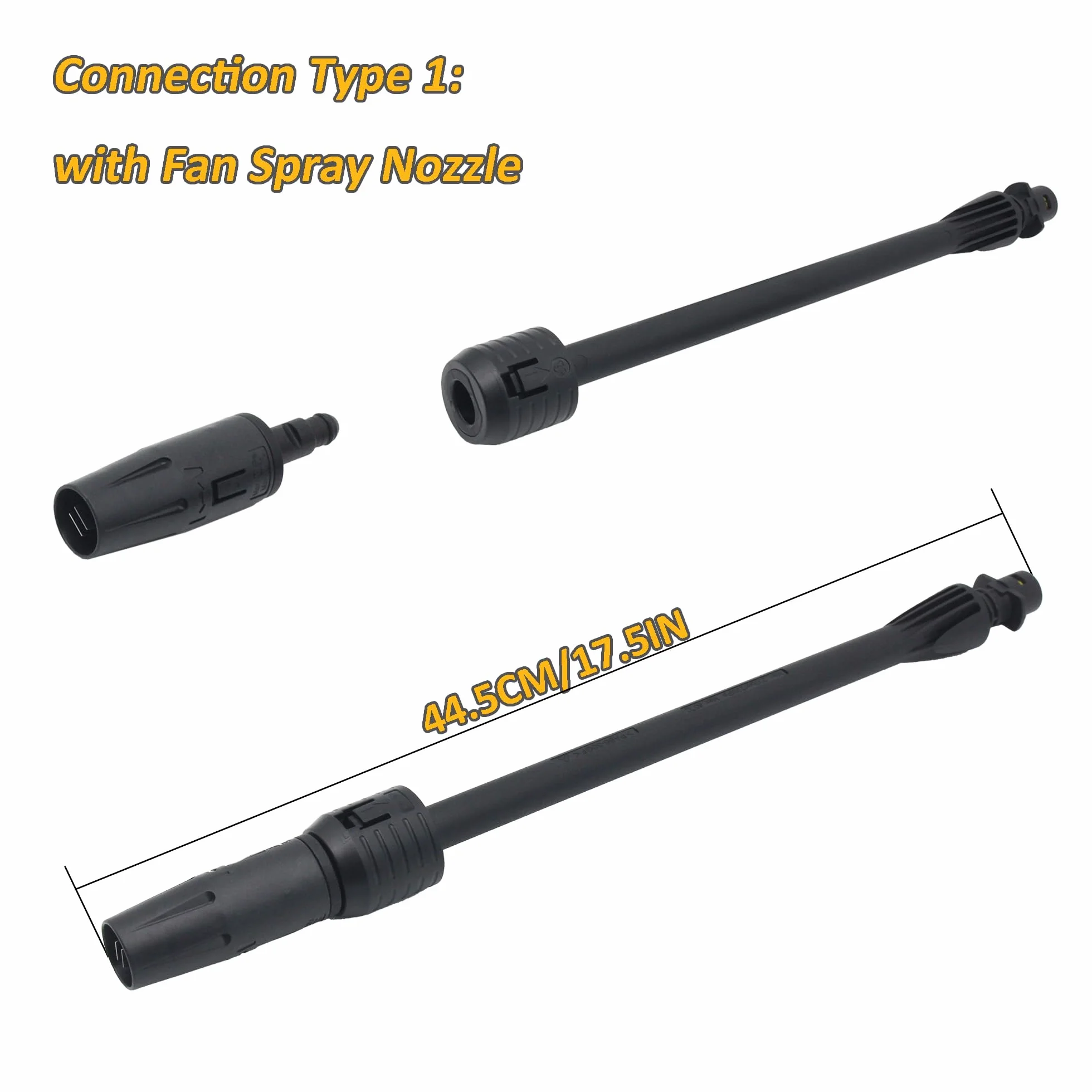 Dirt Blaster Lanca do Karcher K2, K3, K4, K5, K6, K7, Dirt Blaster, kompatybilna z myjką ciśnieniową Karcher / Lavor / Parkside, dysza wirnika dmuchawy brudu, regulowana lanca Power Jet