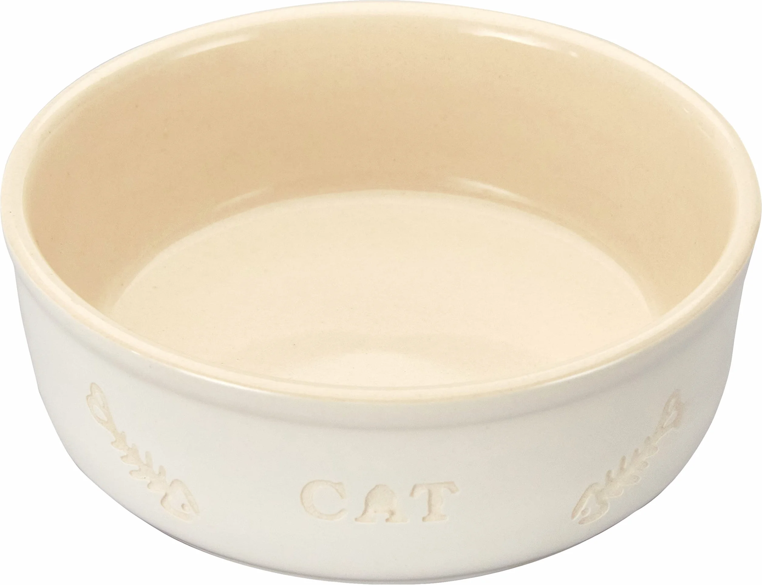 Nobby Ceramiczna Miska dla Kota 13,5 cm Biały Beżowy