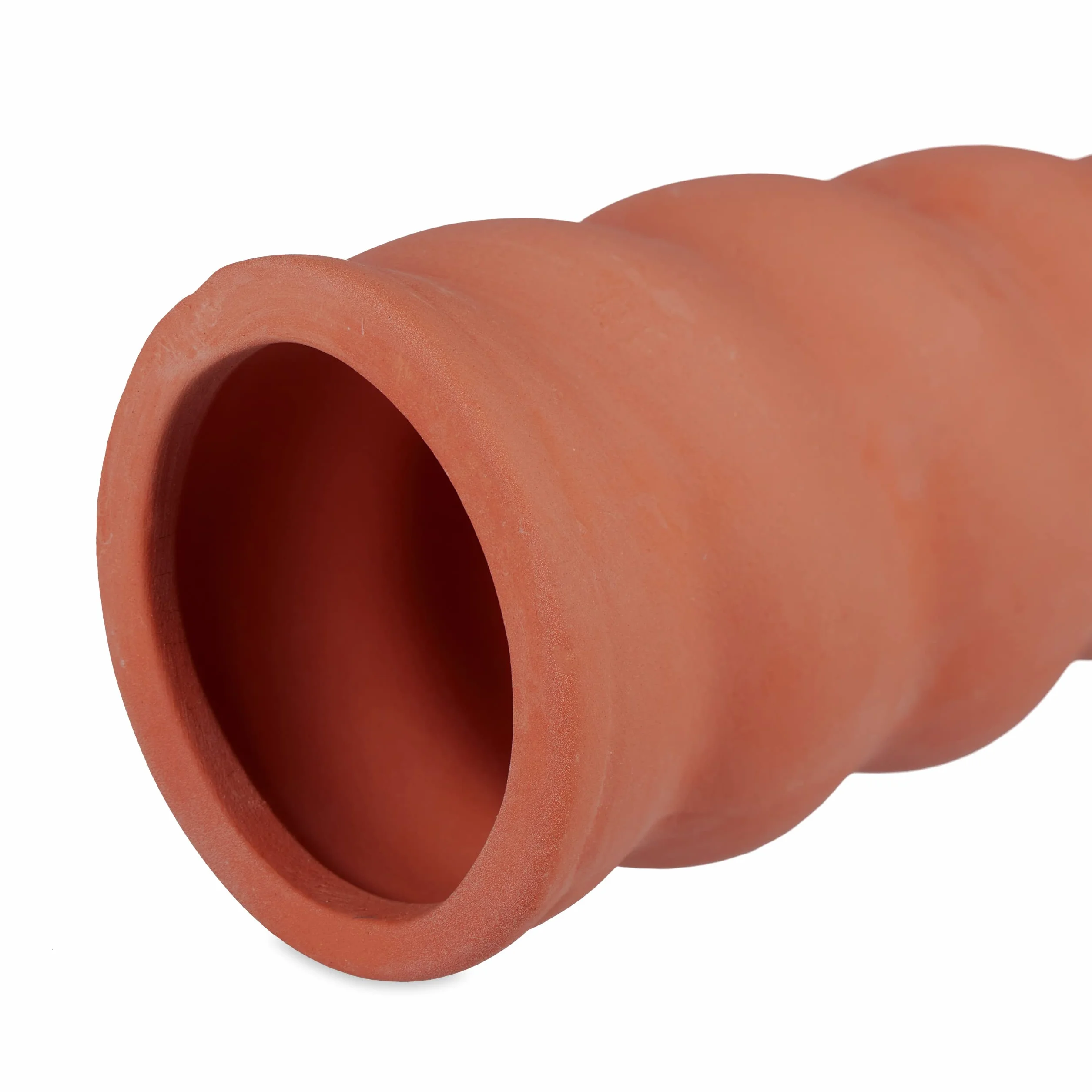 Relaxdays Zestaw 6 stożków glinianych, stożek do podlewania butelek PET o pojemności 1,5 l, do roślin pokojowych i skrzynek balkonowych, terakota