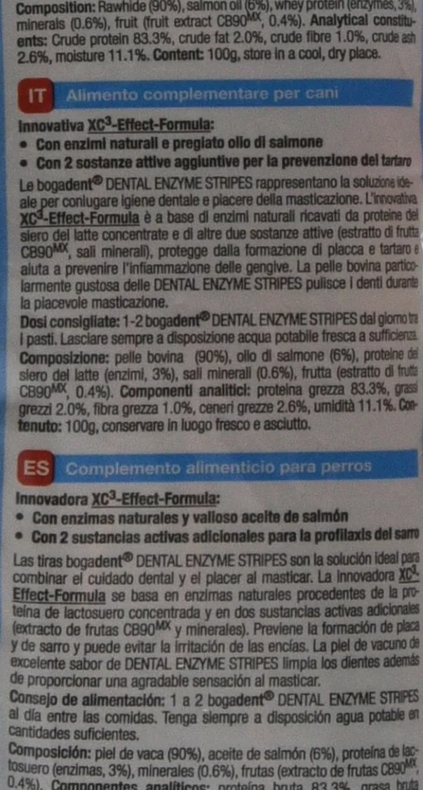 Bogadent Dental Enzyme Przysmak 100 g