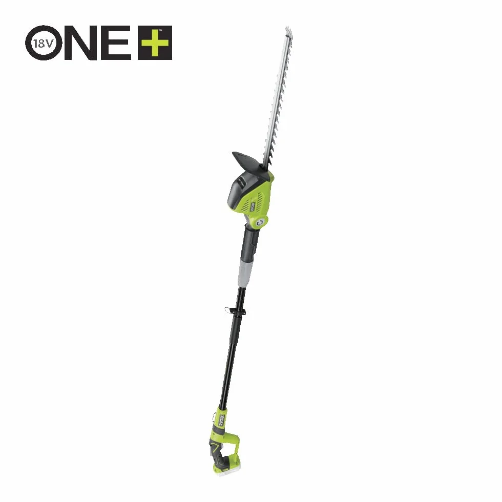 Ryobi Nożyce do Żywopłotu na Wysięgniku 18 V, OPT1845, Długość Ostrza 45 cm, Regulacji Długości Wysięgnika, Zasięg Nawet do 2.9 m, Wersja bez Akumulatora i Ładowarki
