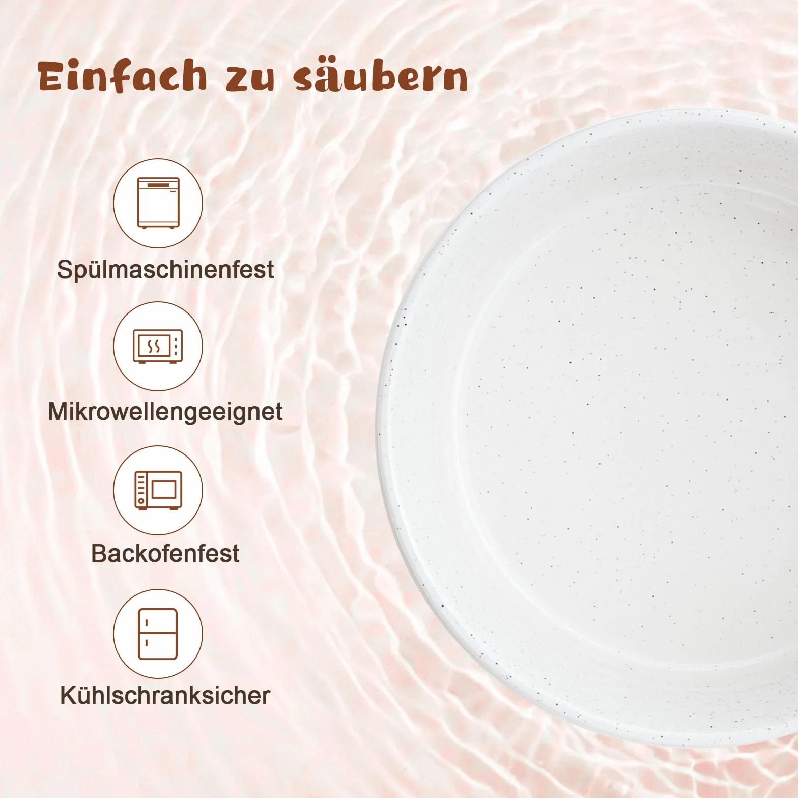 SPUNKYJUNKY Ceramiczna miska dla psa podwyższona ze stojakiem z drewna akacjowego 1250 ml biała czerwono-brązowa