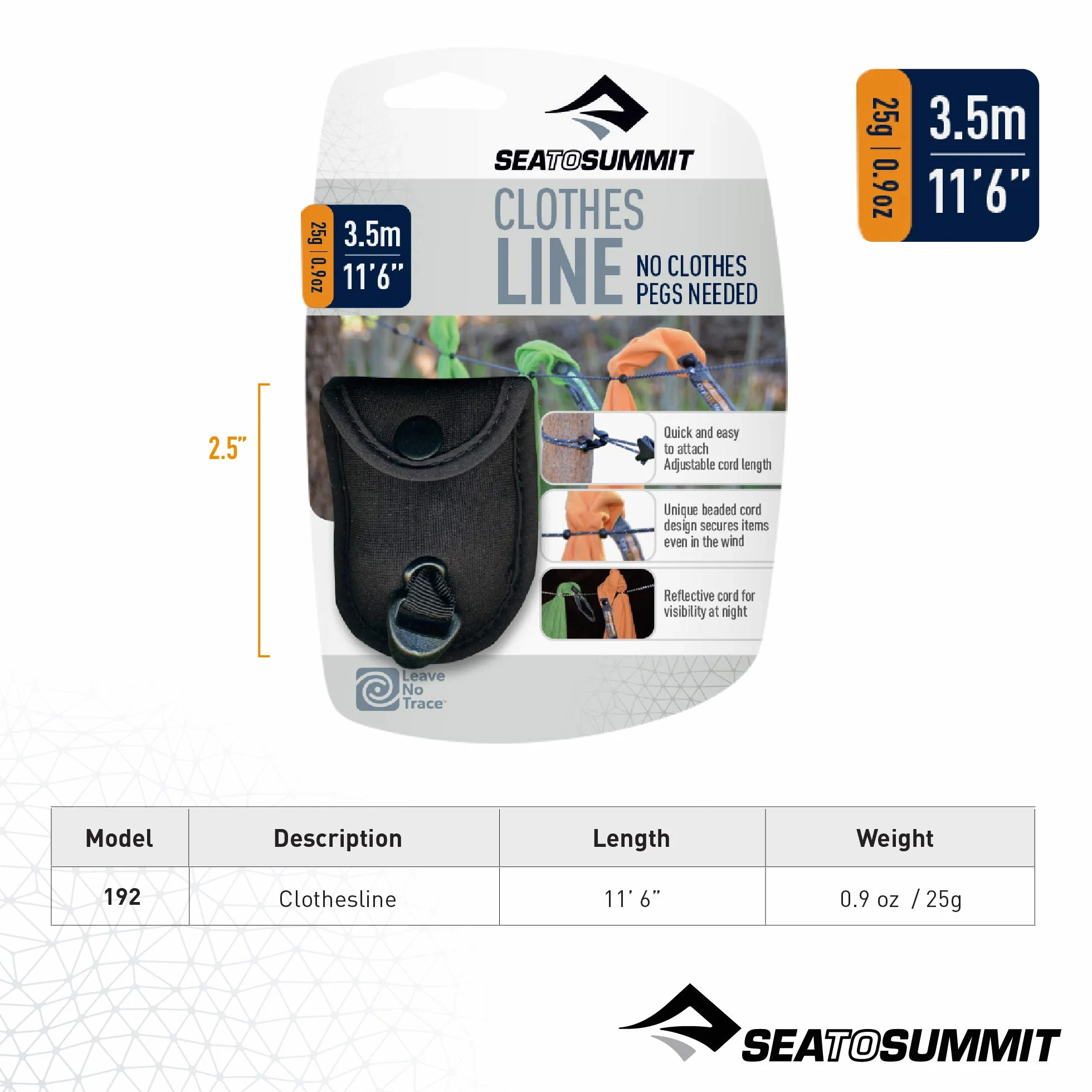 Sea to Summit Linka do suszenia prania
