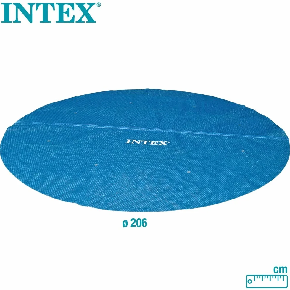 Intex Easy Pool Plandeka Solarna, Niebieski, 244 cm, 120 mikronów
