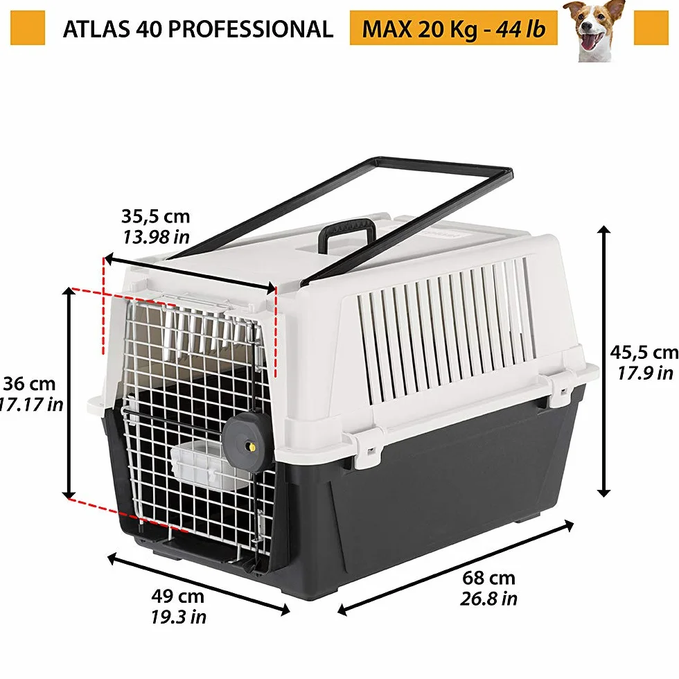Ferplast 73011021 Transporter, 68 x 49 x 45,5 cm, Szary