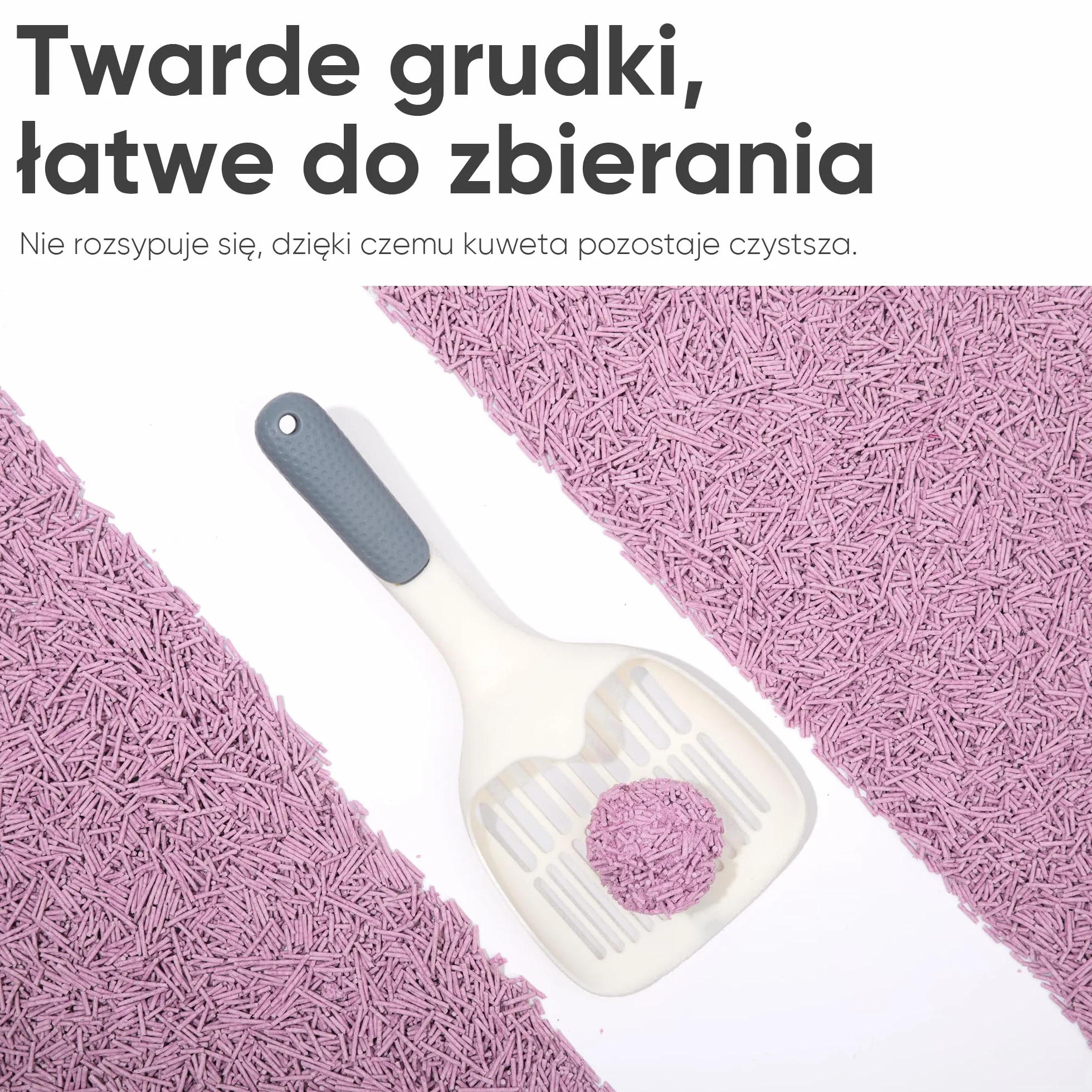 FUKUMARU Żwirek dla Kotów Tofu 5,4 kg Lawenda Mocne Zgniatanie Niski Poziom Kurzu Spłukiwane Granulki 2,7 kg x 2 Worki