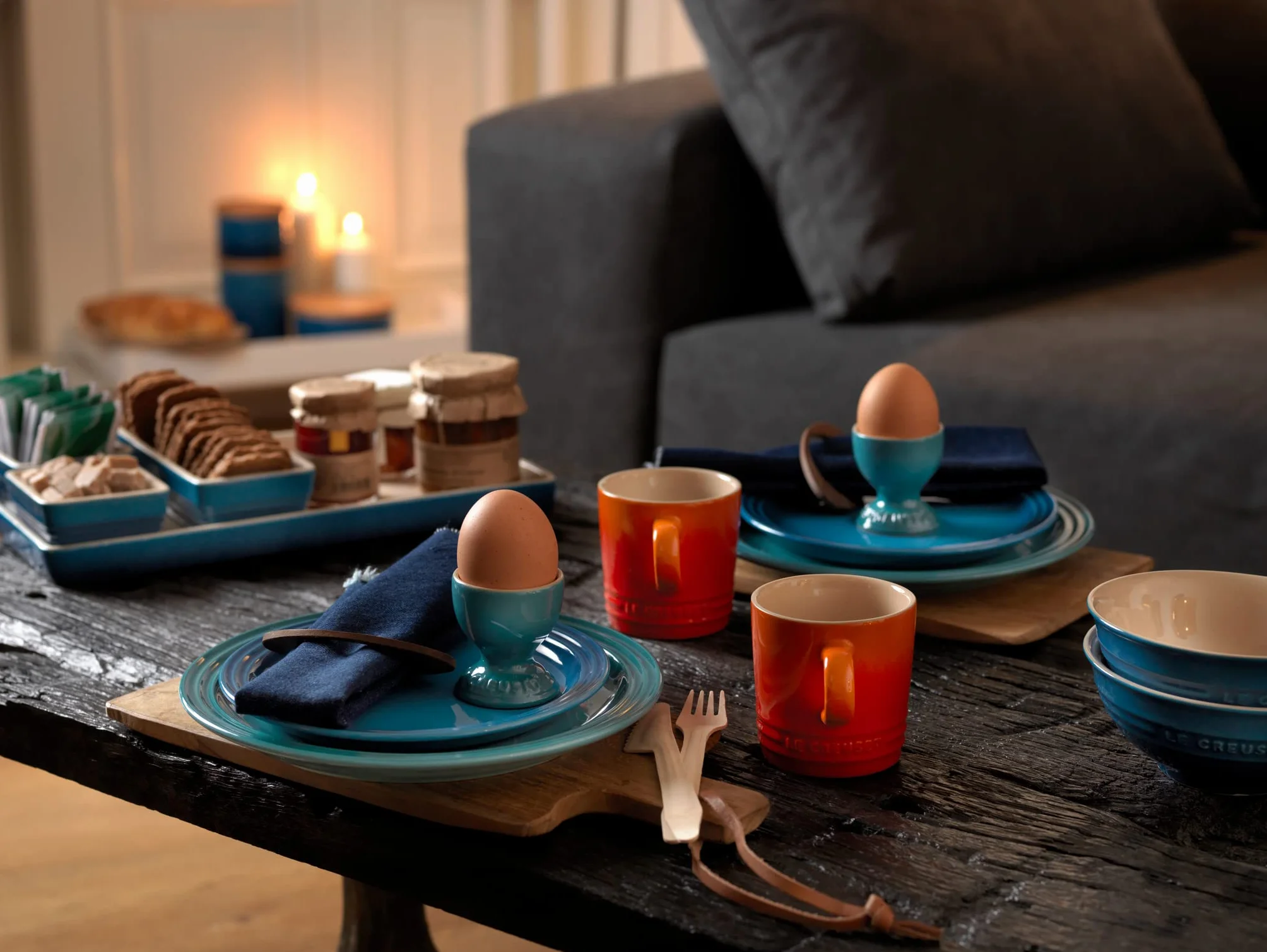 Le Creuset 91033052090099 Klasyczny kieliszek na jajka, czerwony