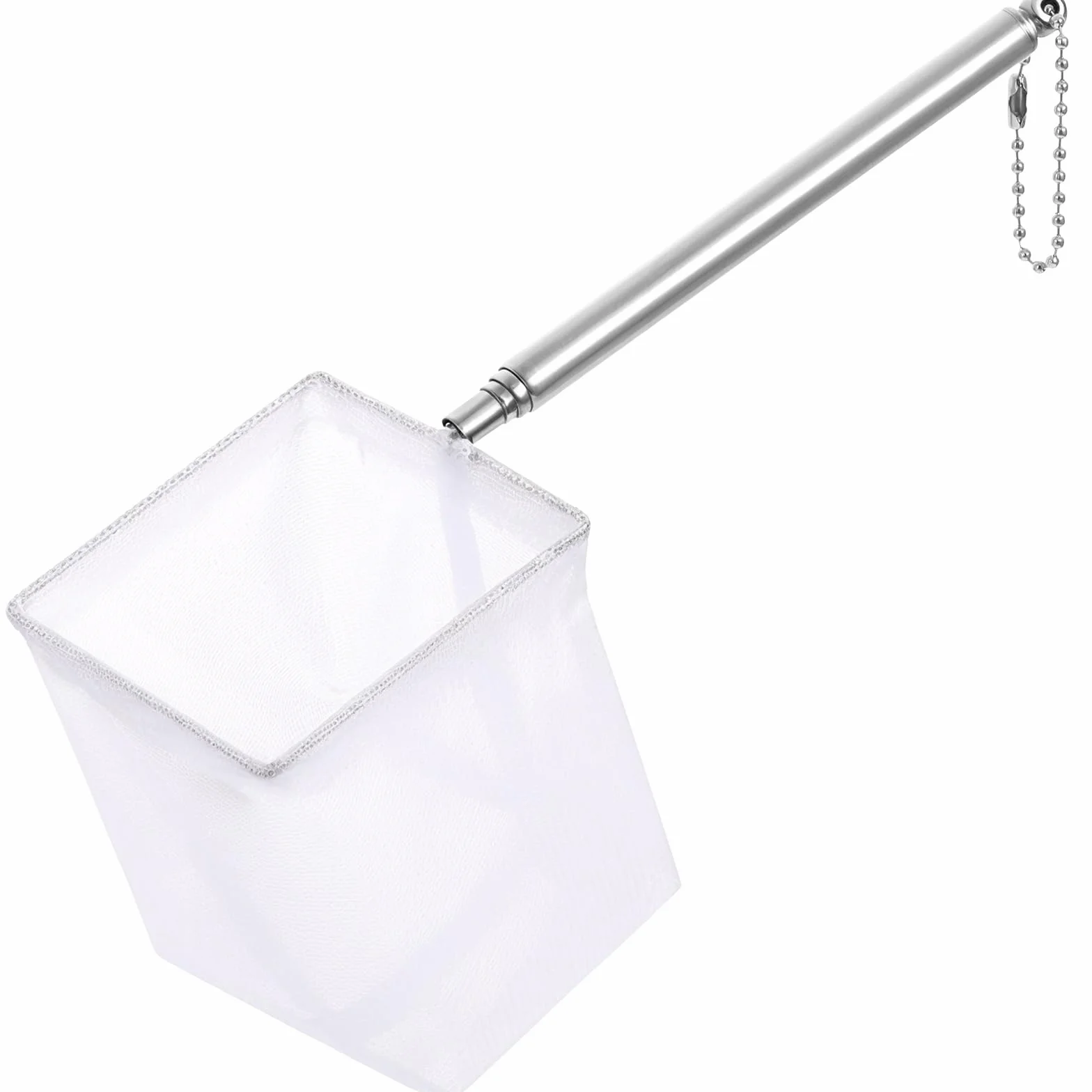 JIEYAO Siatka na ryby z wysuwanym uchwytem, 6,35 cm, mała siatka do akwarium, miękka, delikatna siatka wędkarska, teleskopowa siatka do akwarium, akcesoria do zbiornika, stawu, strumienia