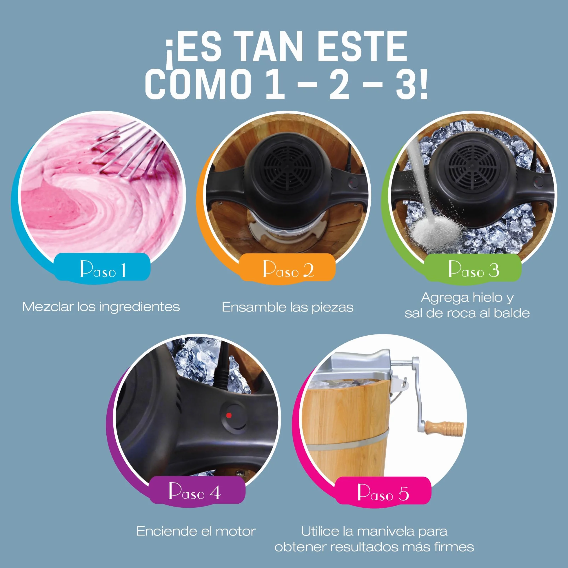 Elite Gourmet EIM916 maszyna do lodów, tradycyjna, elektryczna, vintage z drewna Appalachów, klasyczna korba ręczna z odlewu ciśnieniowego jako bonus, wykorzystuje sól kamienną, mieszając lód w kilka