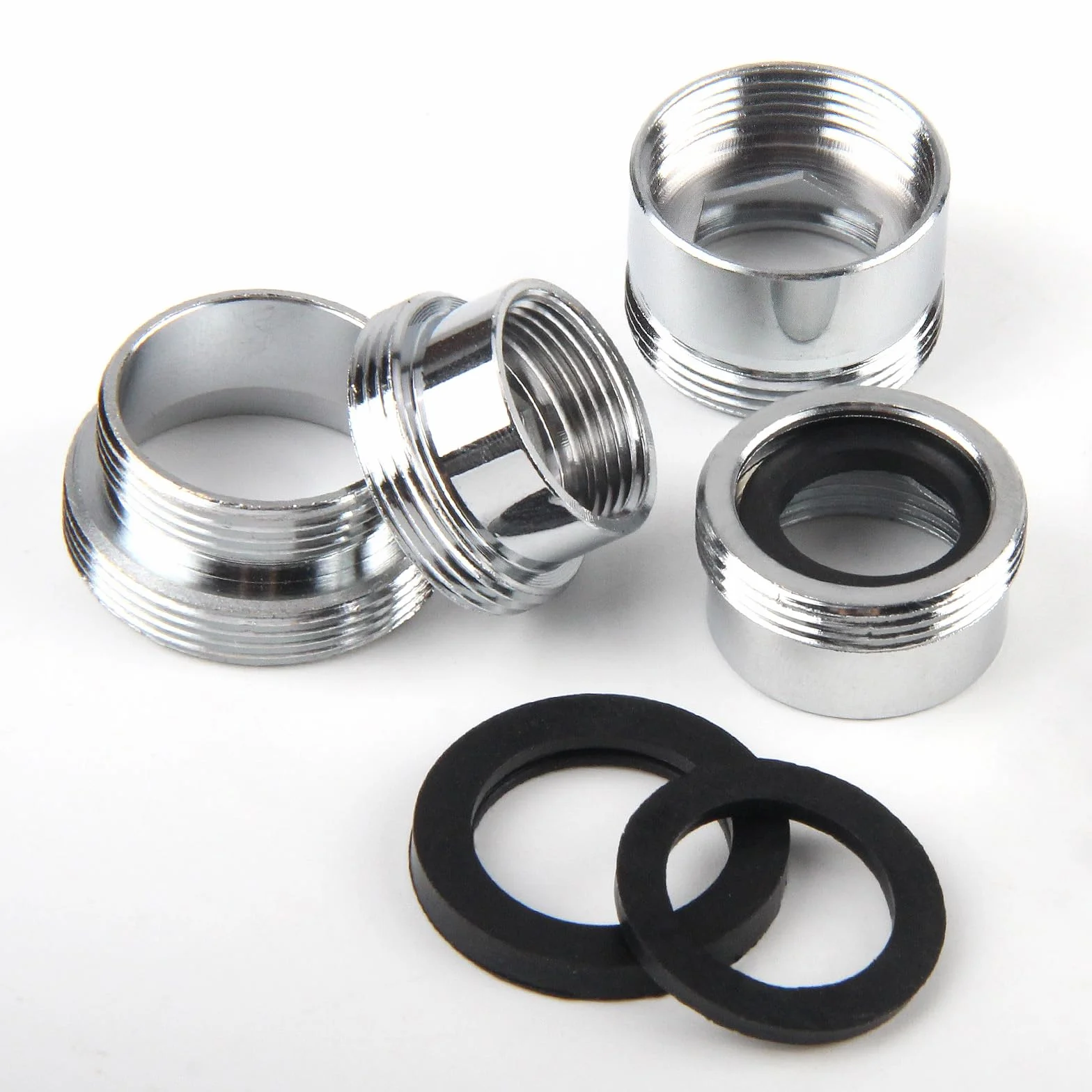 YUE QIN Zestaw 12 adapterów do kranu, M16 na M22, gwint zewnętrzny, podwójne złączki, adapter do kranu z uszczelkami, do kranu kuchennego, regulatora strumienia, filtr wody, umywalka