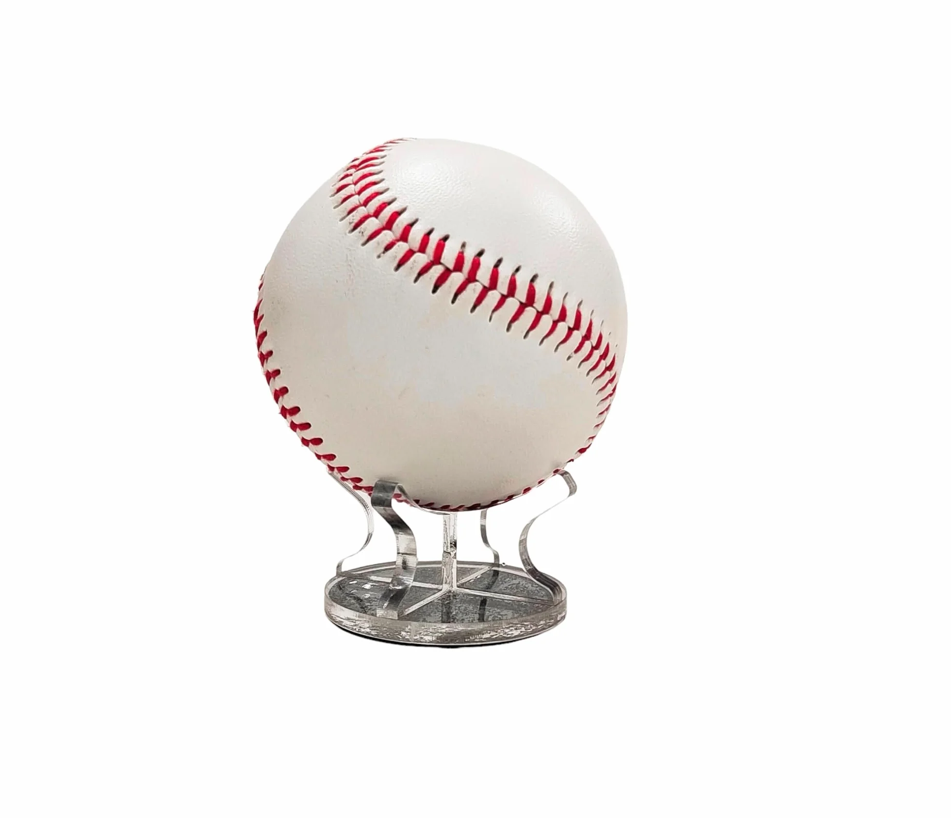 Pandiui23 2 szt. Mały akrylowy stojak na piłkę, stojak na piłkę sportową, stojak na baseball z gumowymi podkładkami, golfa, softball, kuliste piłki tenisowe