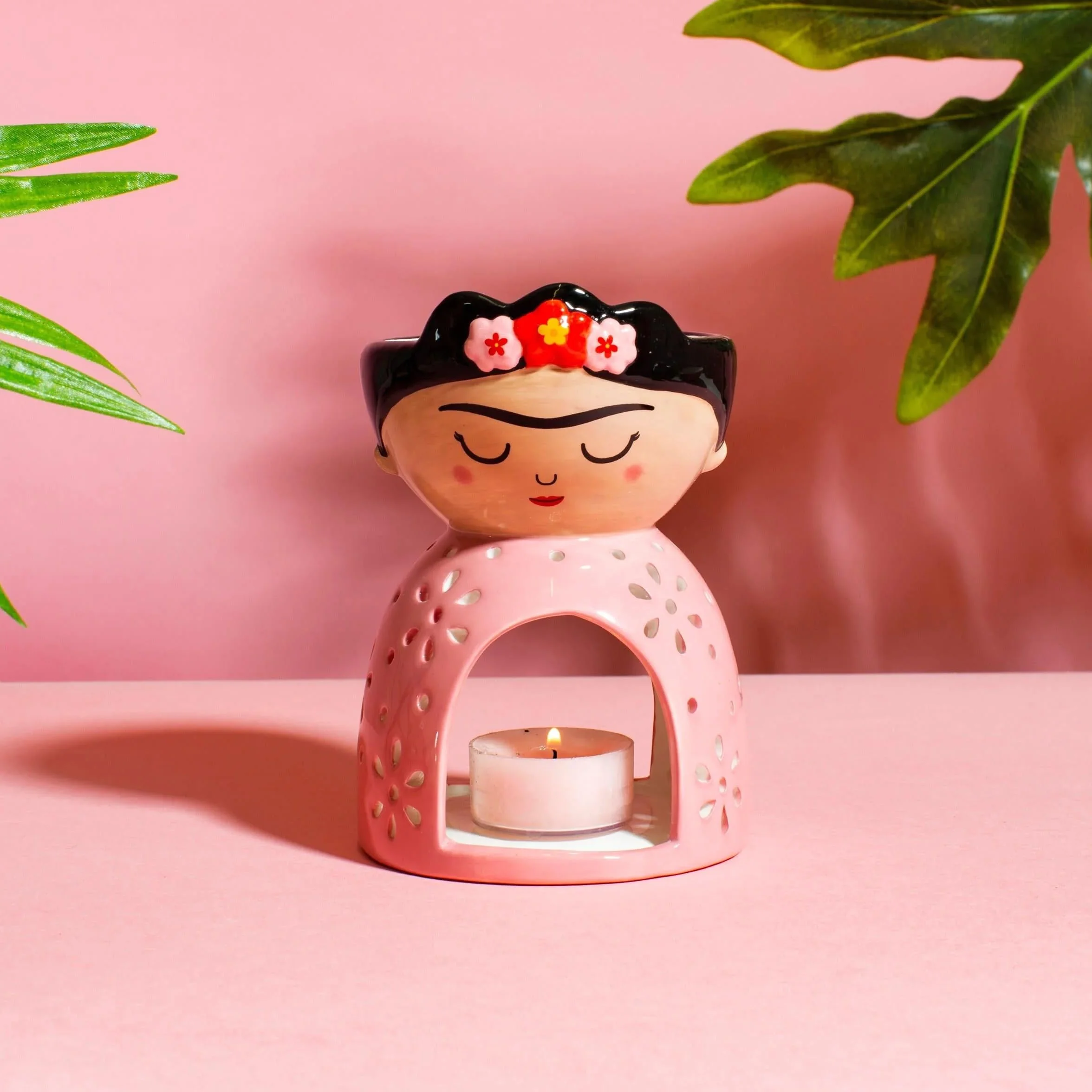 Sass & Belle Frida Kahlo ceramiczny uchwyt na podgrzewacz do wosku