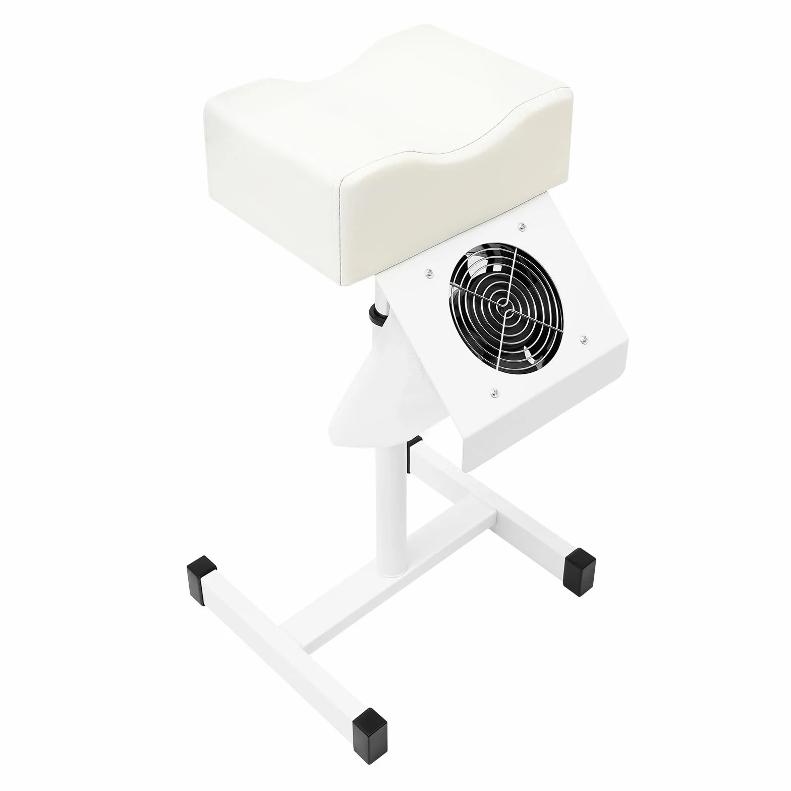 Poduszka do pedicure, regulowana stopa SPA, krzesło do masażu, białe, poduszka do manicure, poduszka podpierająca nogi z kurzem, wentylator odsysający, nośność 10 kg, ergonomiczna poduszka PCW do
