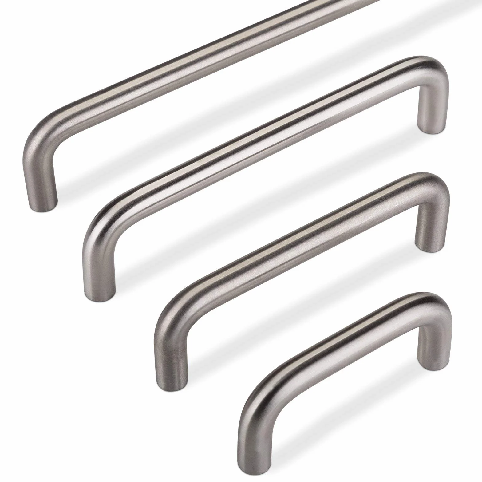 10 x SO-TECH® uchwyty pałąkowe BG03e prawdziwa stal szlachetna masywna Ø 10 mm/BA 96 mm/uchwyty do szuflady uchwyty kuchenne