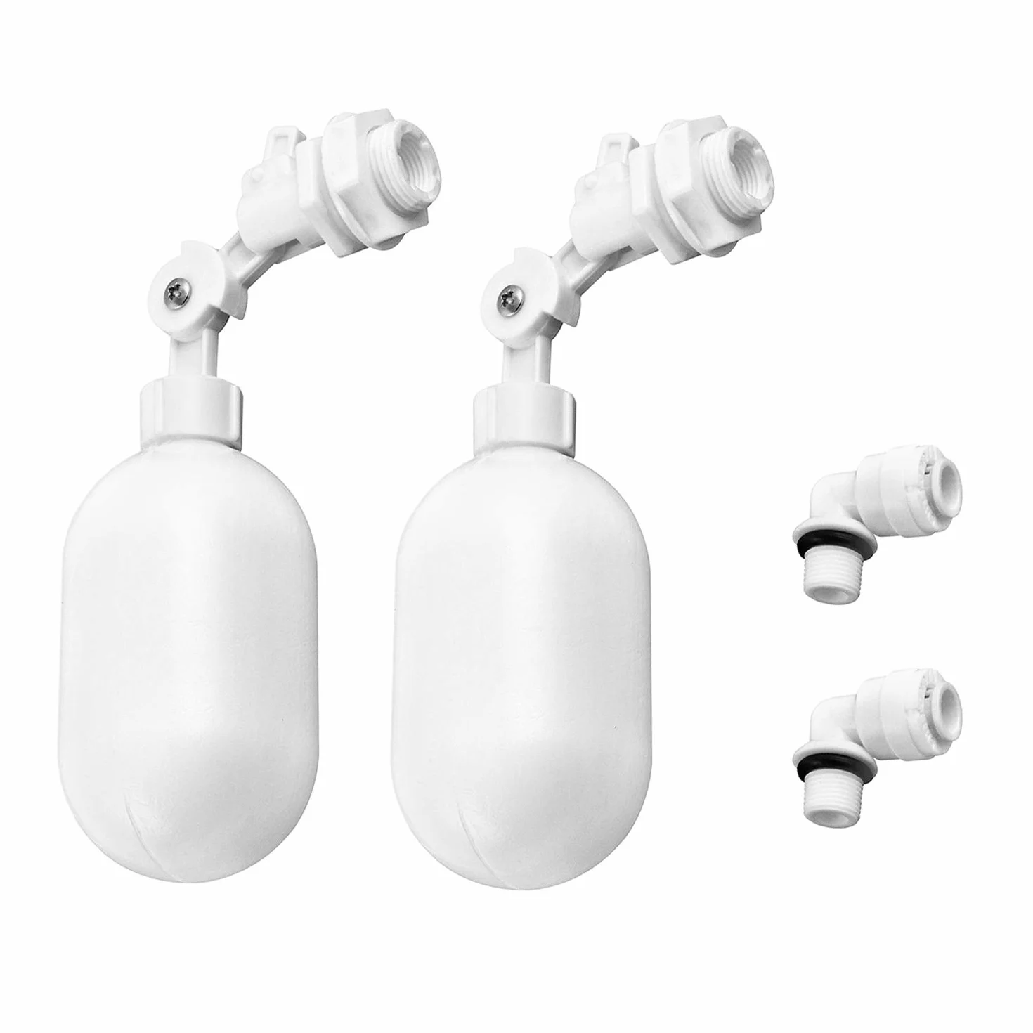 QWORK regulowany zawór kulowy pływakowy z filtrem wody 1/4" (6,4 mm) do akwarium